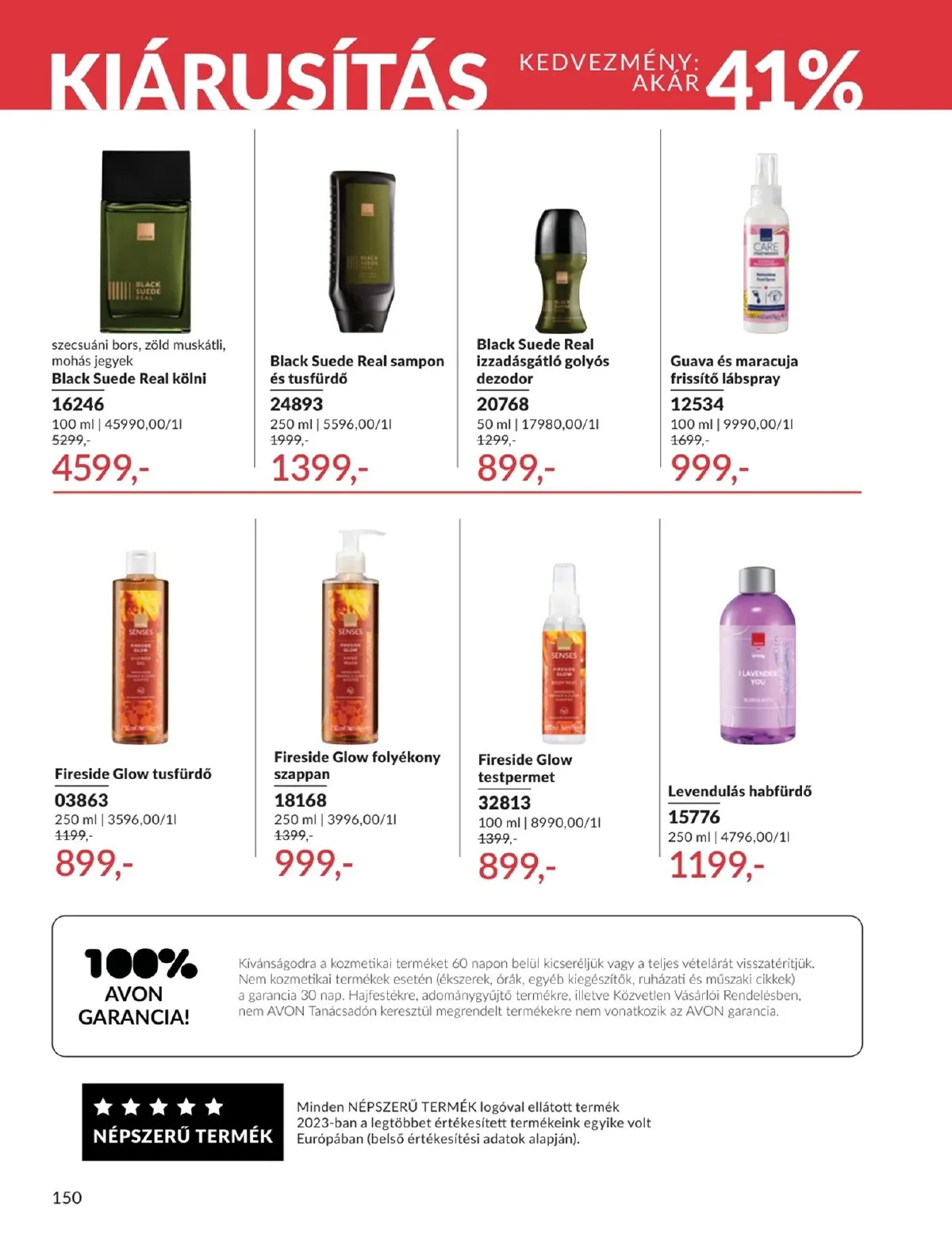 Avon akciós újság 01.01–01.31 – 150. oldal