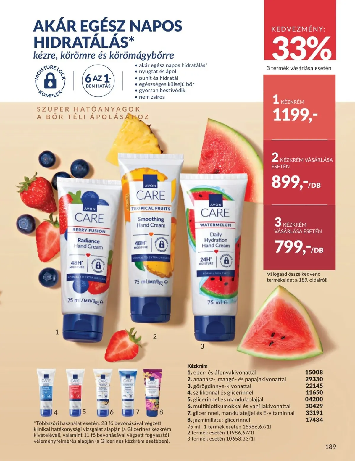 Avon akciós újság 01.01–01.31 – 189. oldal