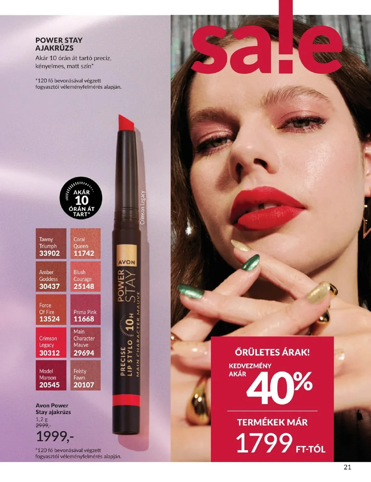Avon akciós újság 01.01–01.31 – 21. oldal