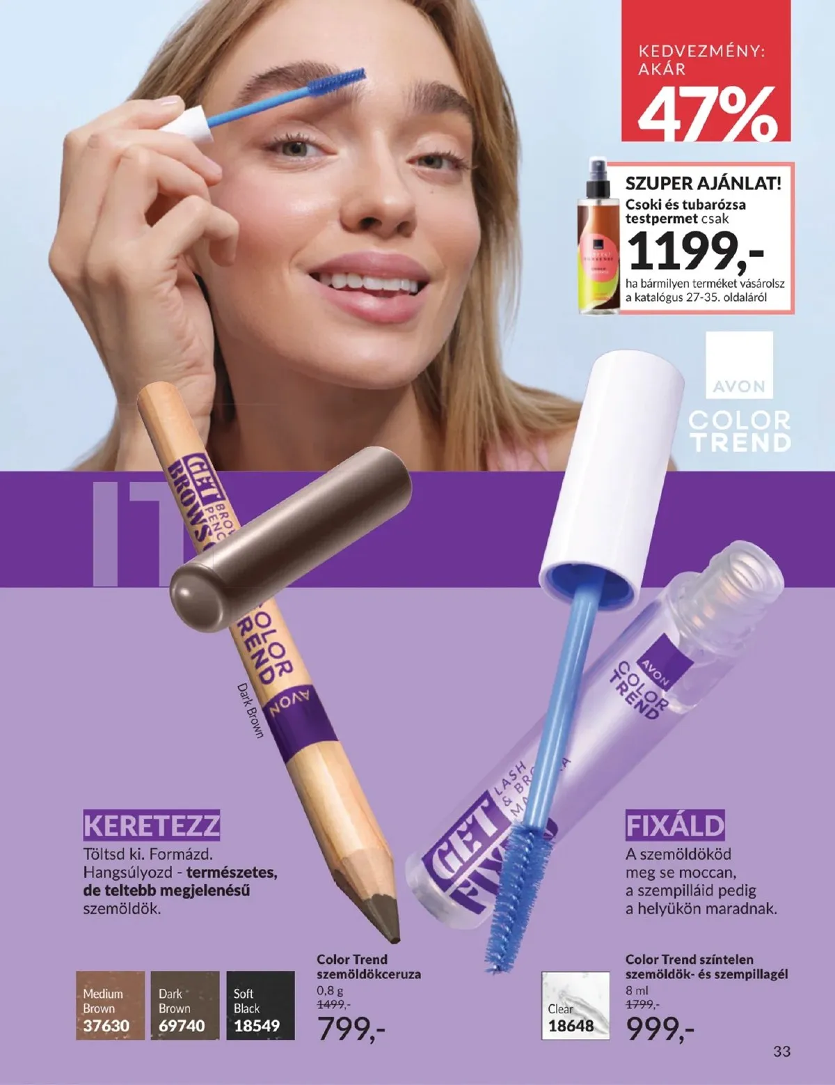 Avon akciós újság 01.01–01.31 – 33. oldal