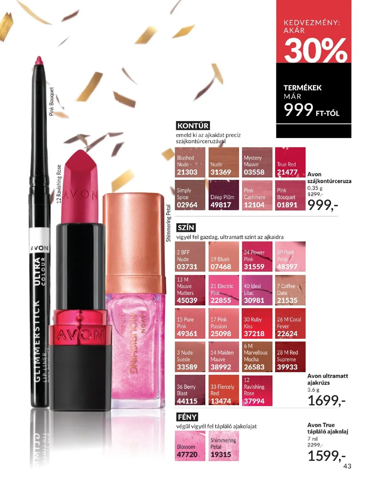 Avon akciós újság 01.01–01.31 – 43. oldal