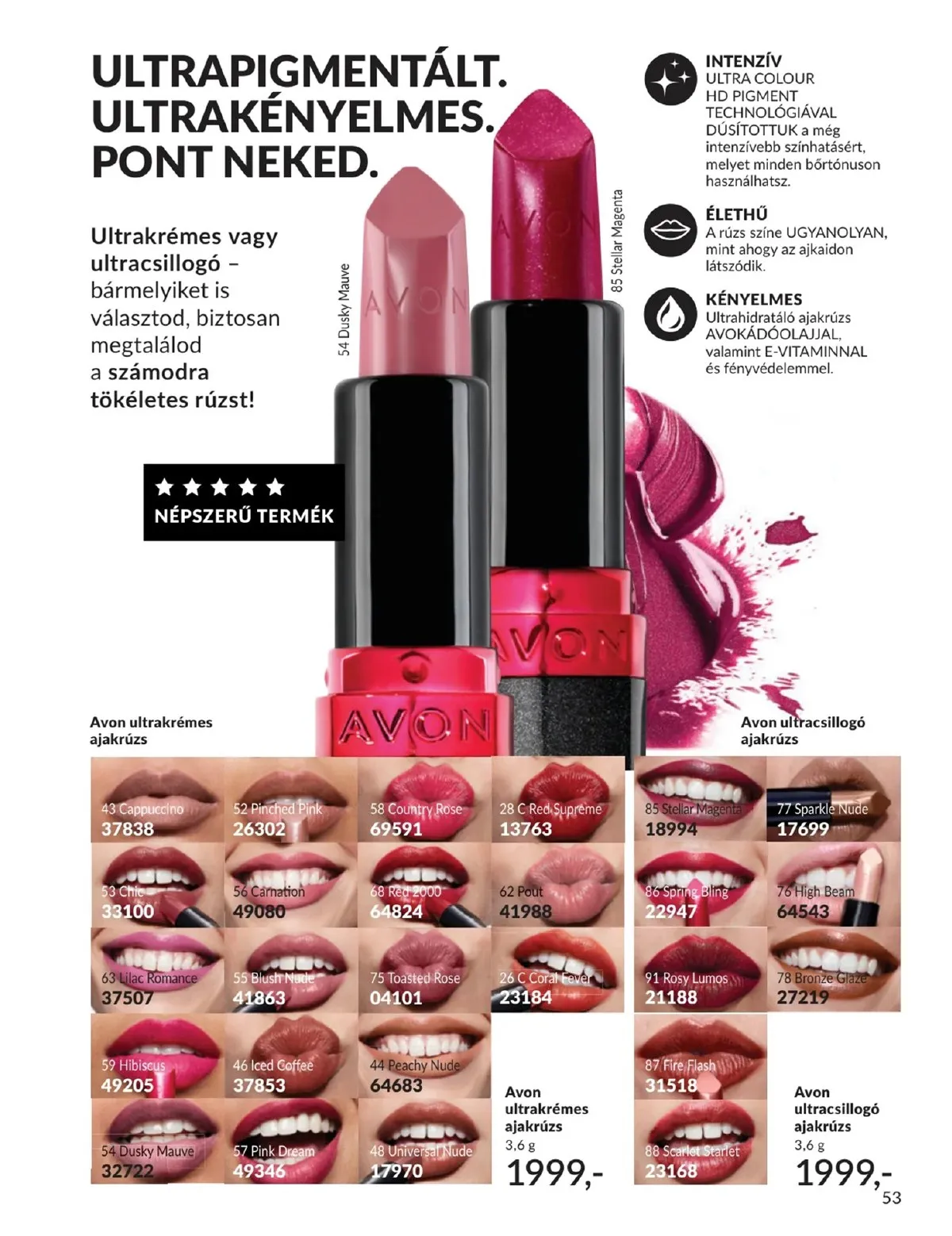 Avon akciós újság 01.01–01.31 – 53. oldal
