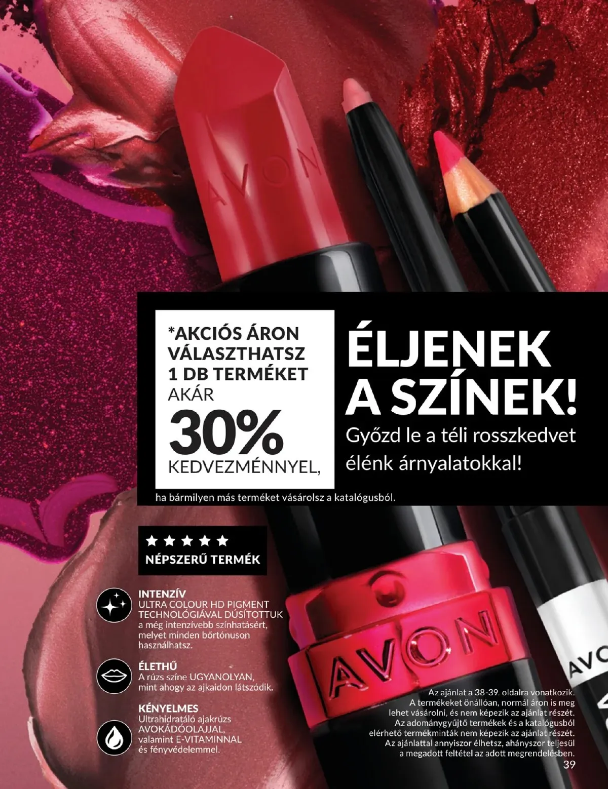 Avon akciós újság 02.01–02.28 – 39. oldal
