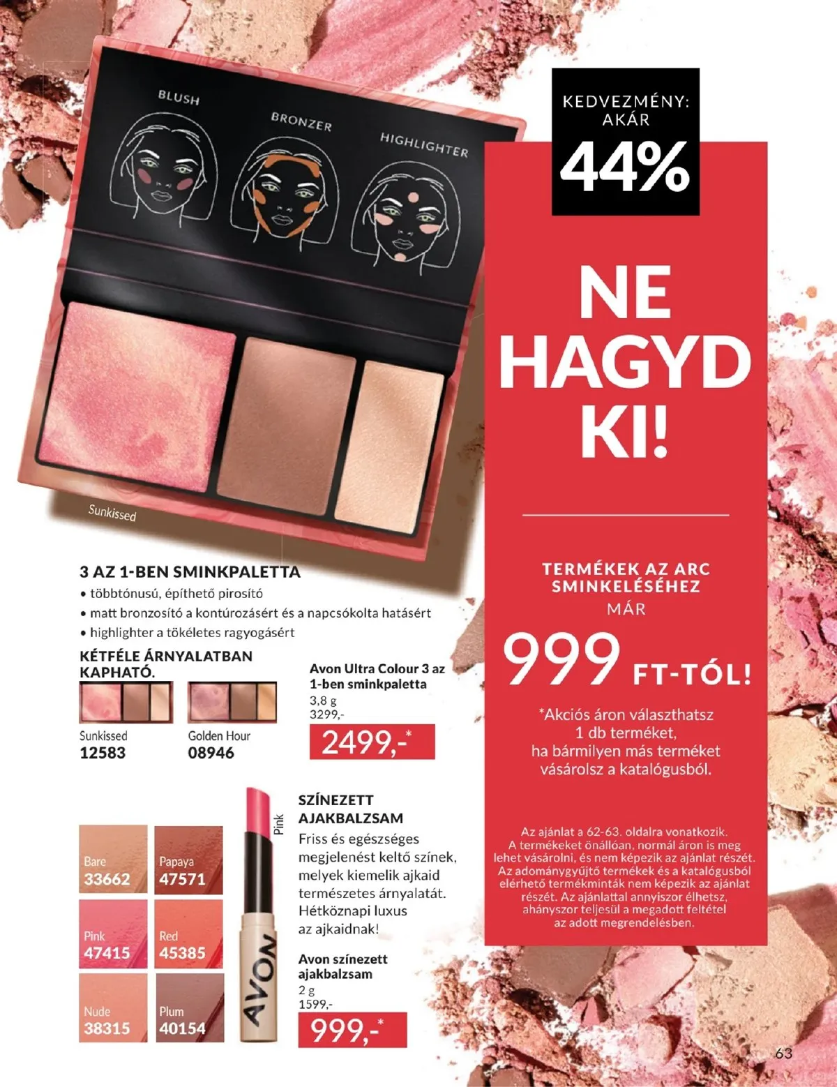 Avon akciós újság 02.01–02.28 – 63. oldal