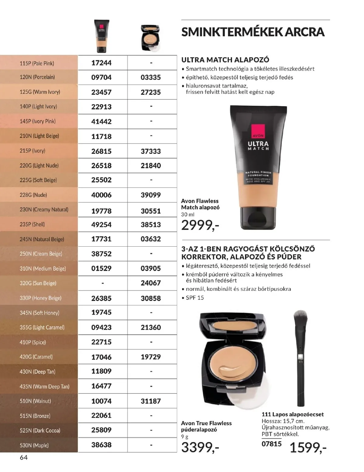 Avon akciós újság 02.01–02.28 – 64. oldal