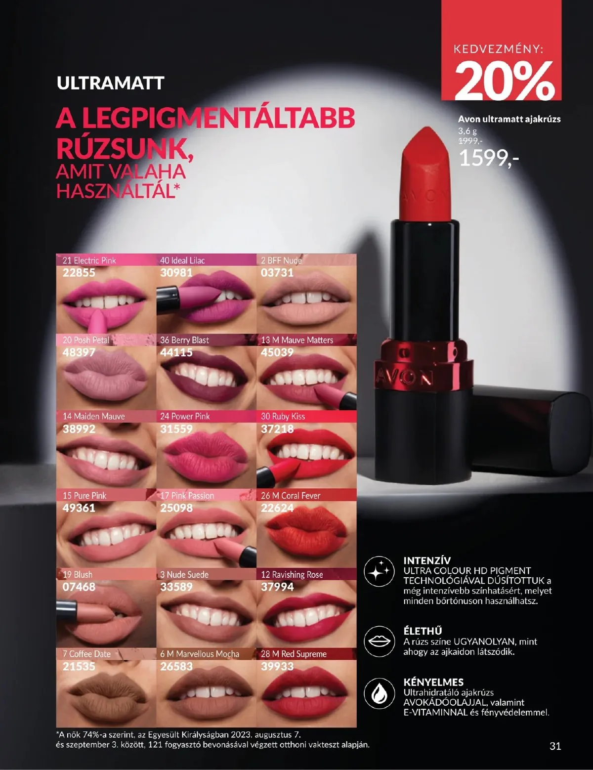 Avon akciós újság 03.01–03.31 – 31. oldal