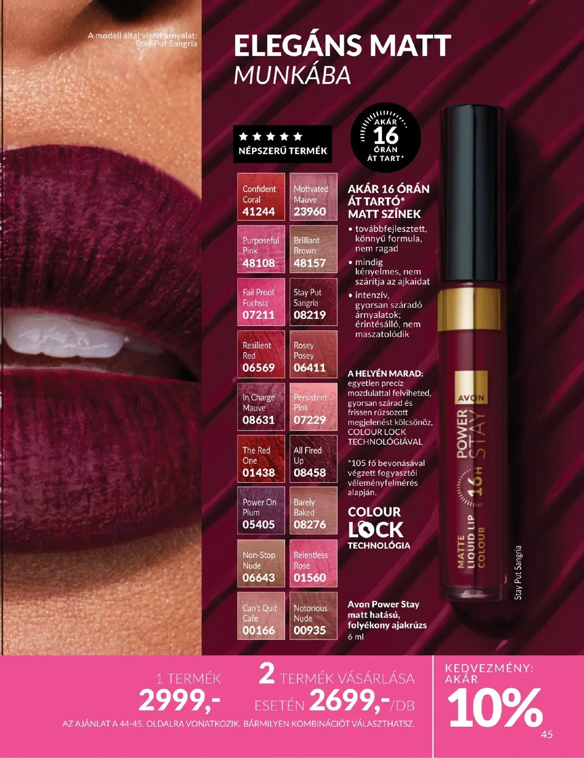 Avon akciós újság 03.01–03.31 – 45. oldal