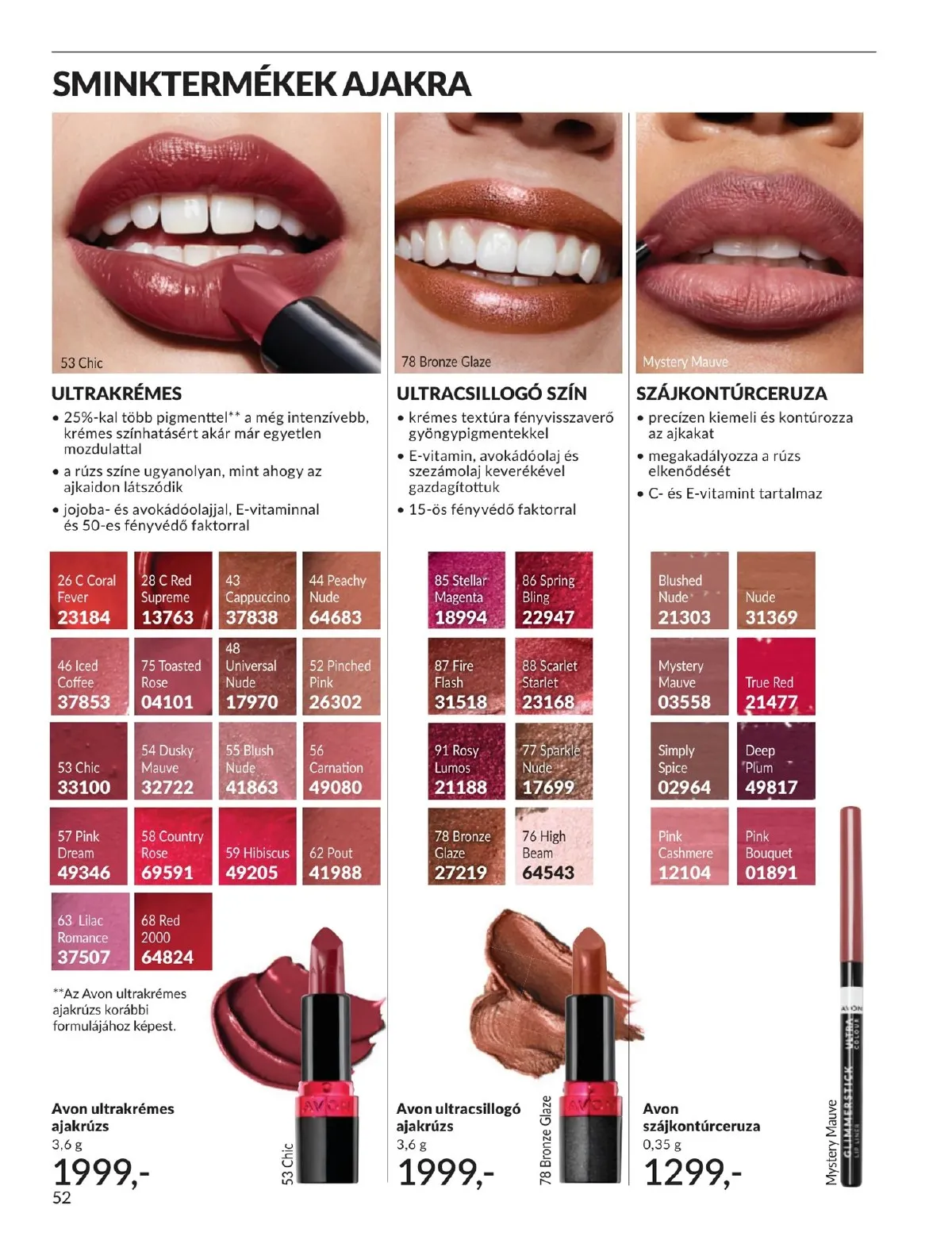Avon akciós újság 03.01–03.31 – 52. oldal