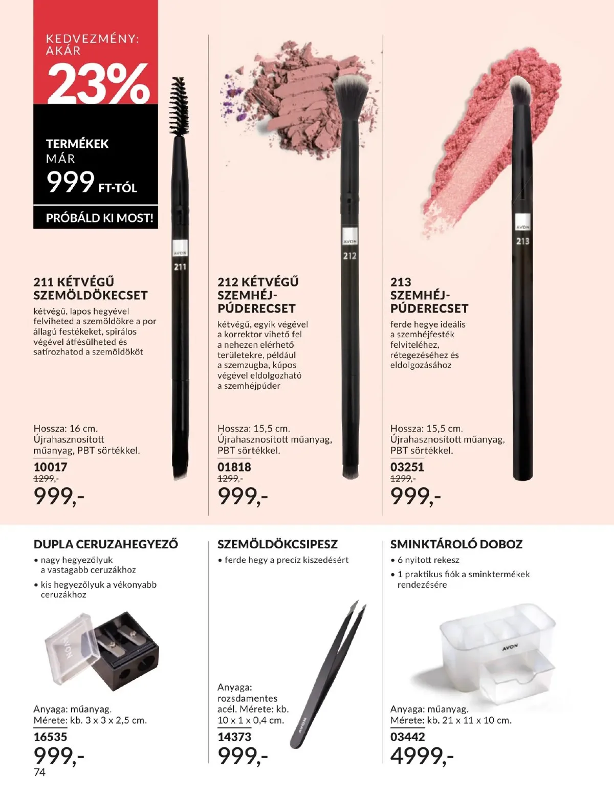 Avon akciós újság 03.01–03.31 – 74. oldal