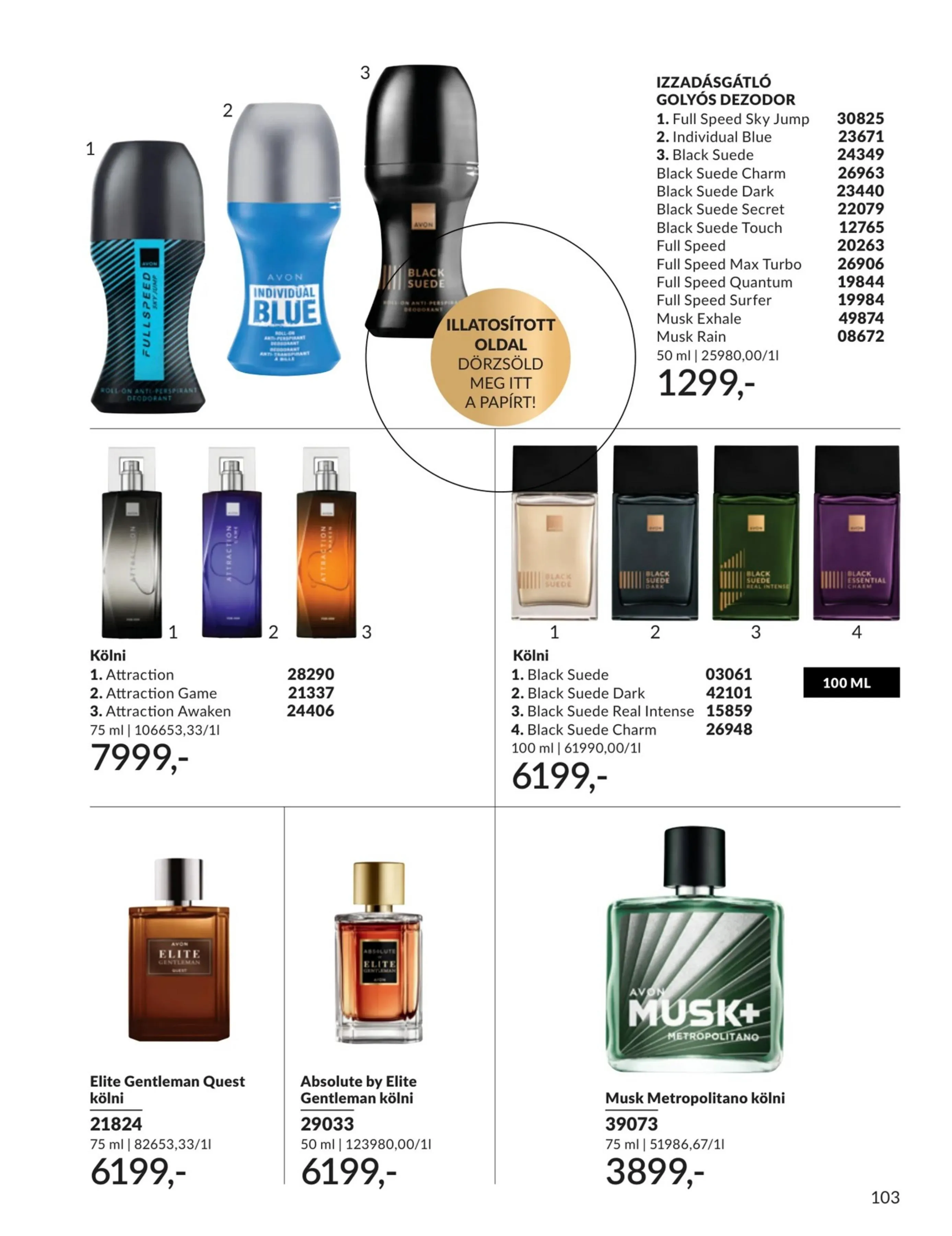 Avon akciós újság 04.01–04.30 – 103. oldal