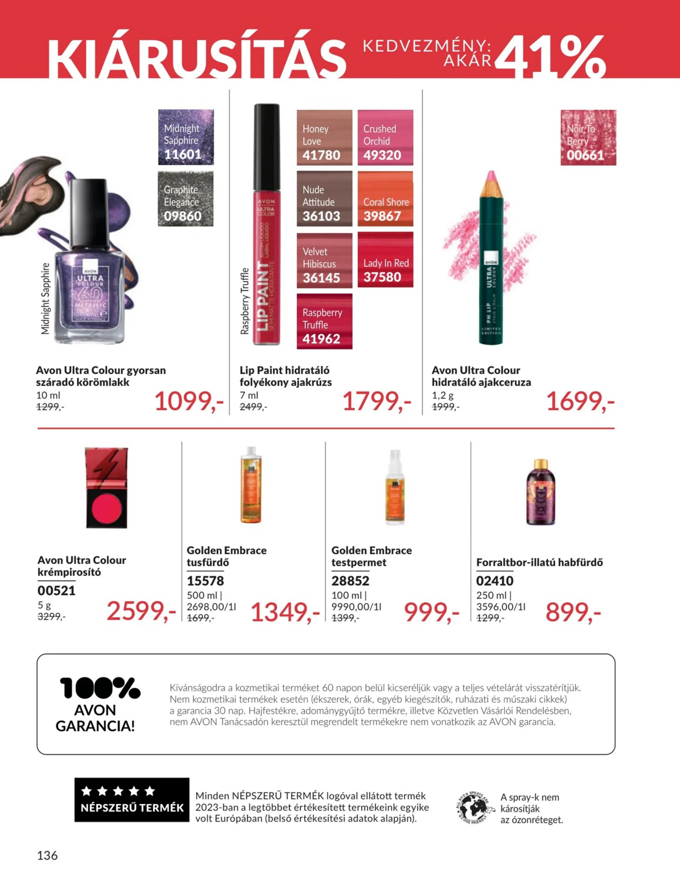 Avon akciós újság 04.01–04.30 – 136. oldal