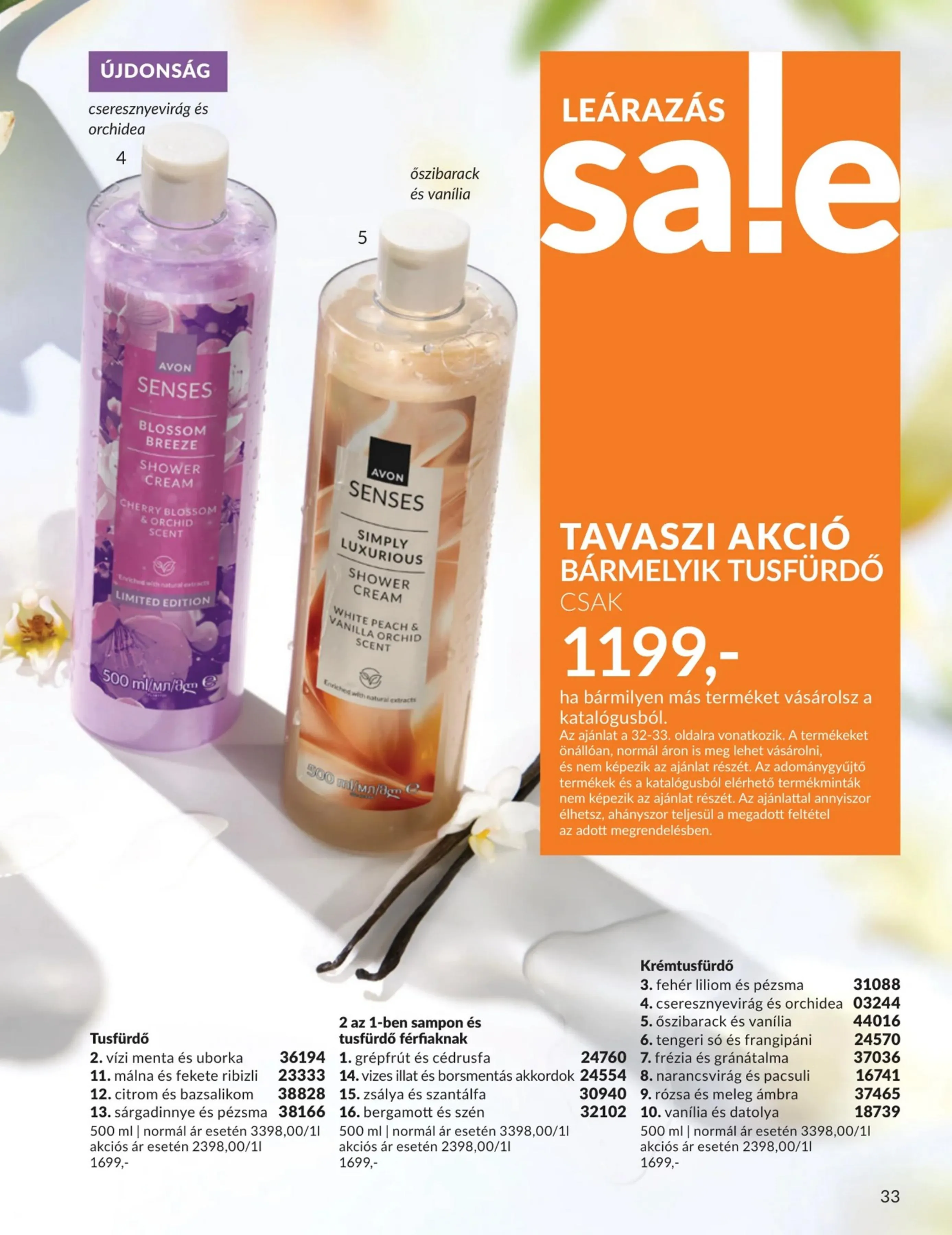 Avon akciós újság 04.01–04.30 – 33. oldal