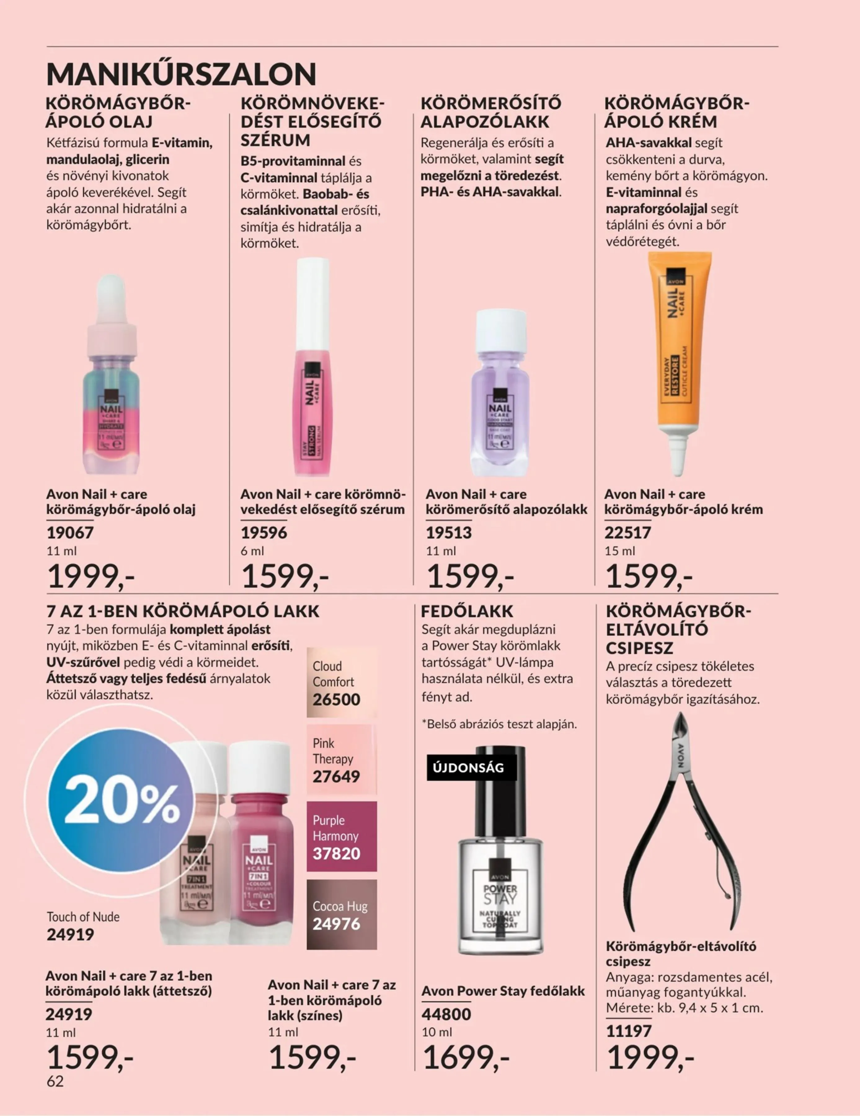 Avon akciós újság 04.01–04.30 – 62. oldal