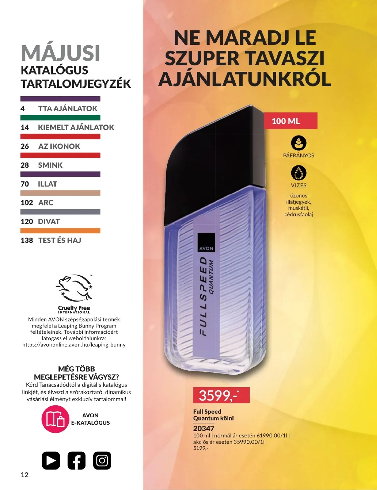 Avon akciós újság 05.01–05.31 – 12. oldal
