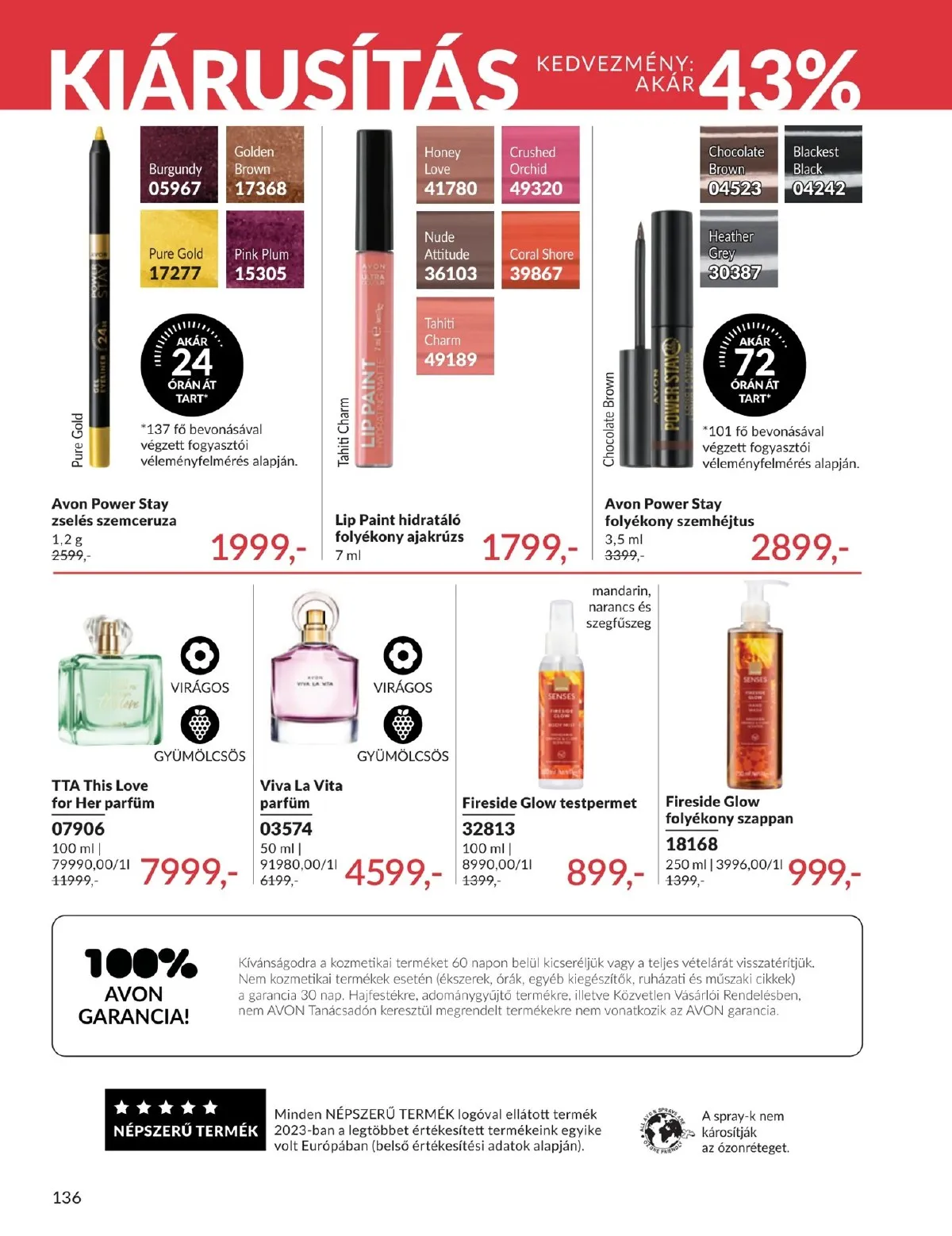 Avon akciós újság 05.01–05.31 – 136. oldal