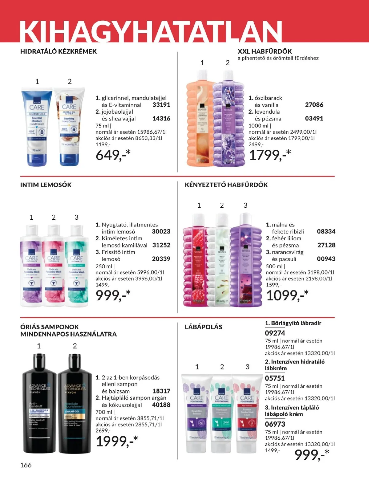 Avon akciós újság 05.01–05.31 – 166. oldal
