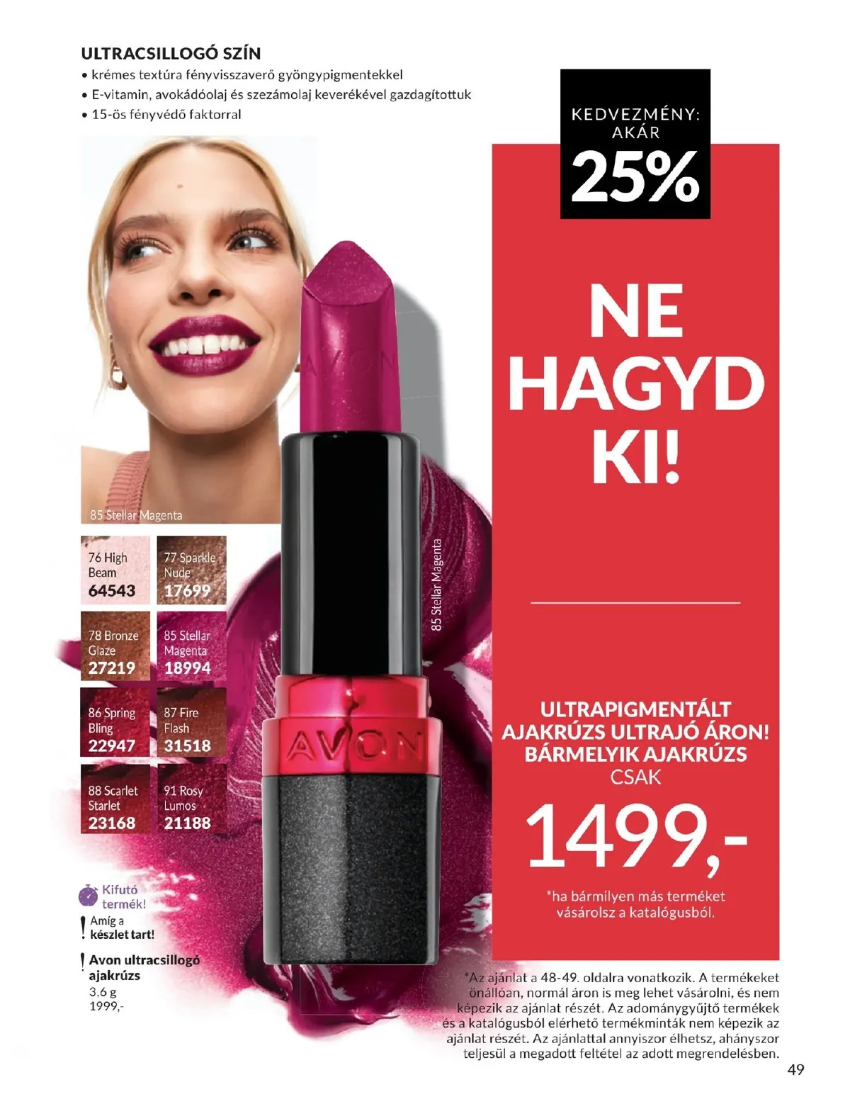 Avon akciós újság 05.01–05.31 – 49. oldal