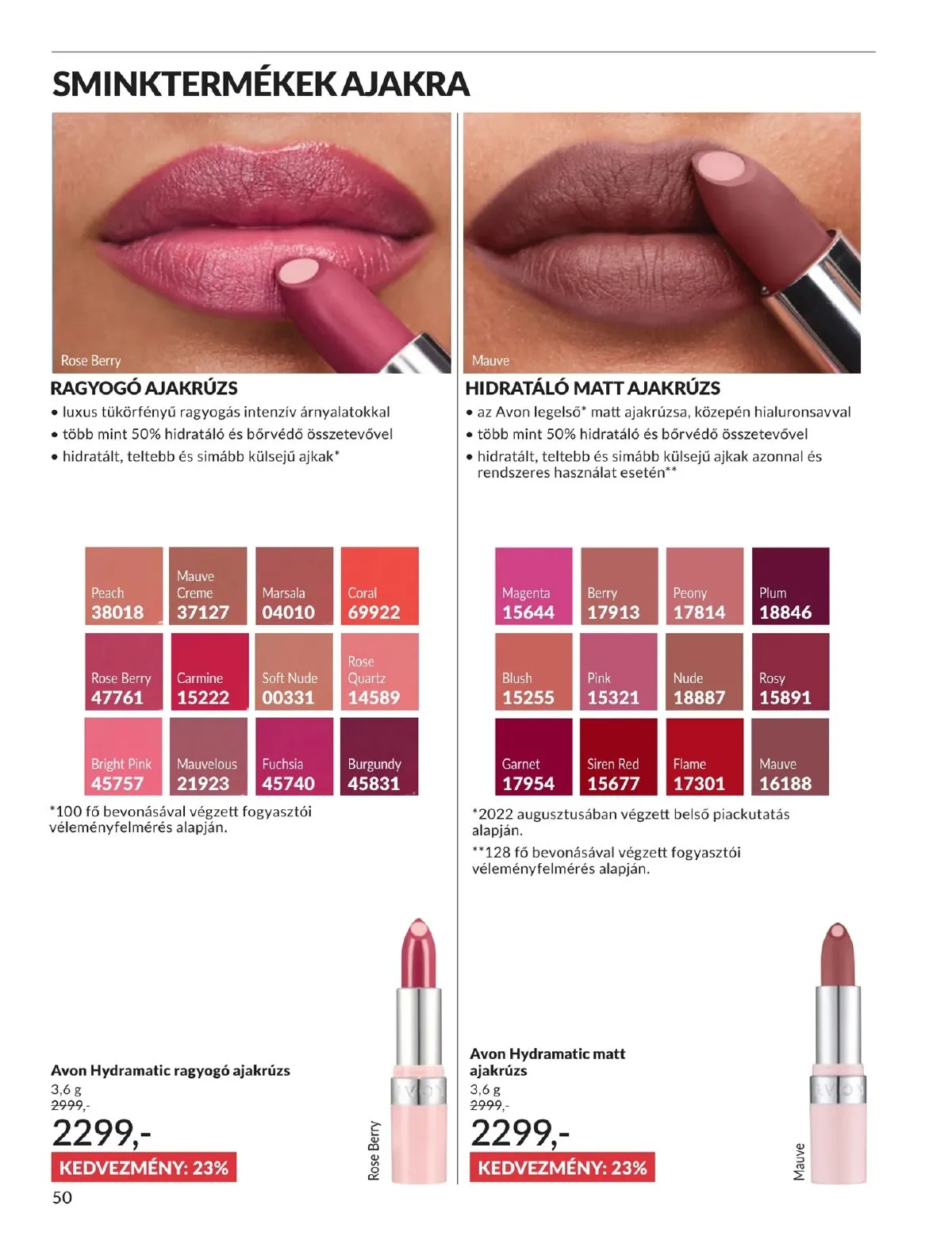 Avon akciós újság 05.01–05.31 – 50. oldal