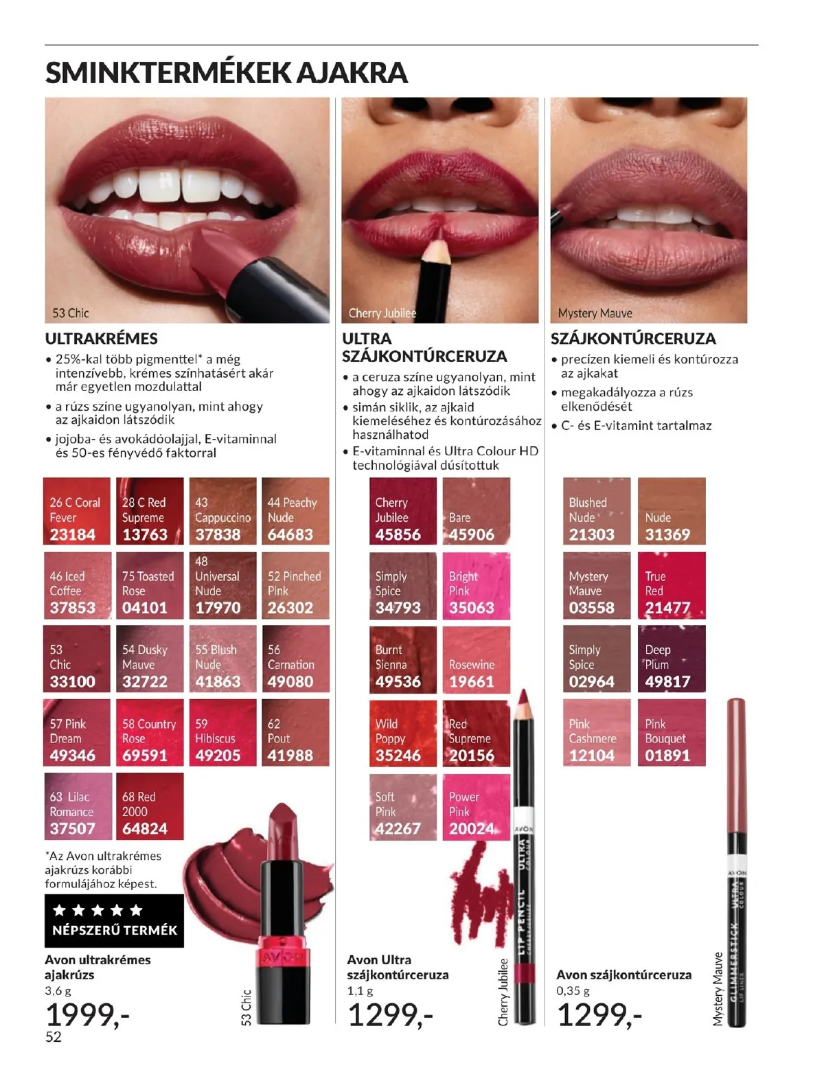 Avon akciós újság 05.01–05.31 – 52. oldal