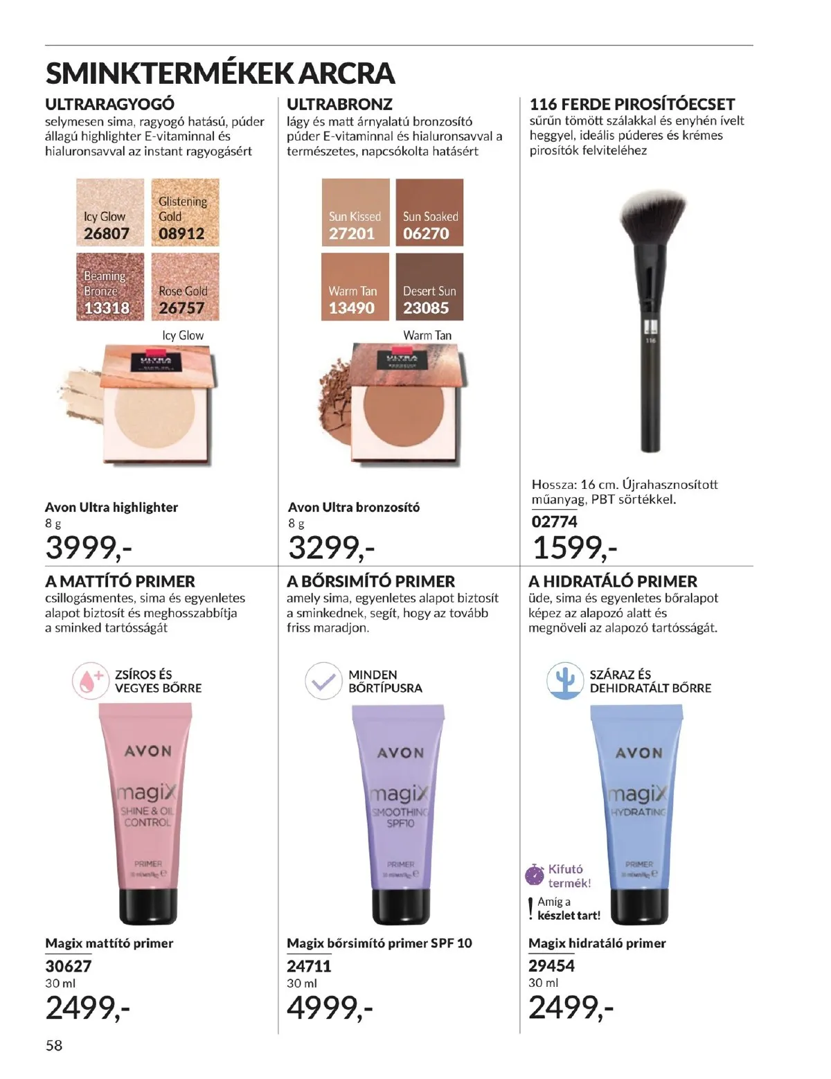 Avon akciós újság 05.01–05.31 – 58. oldal