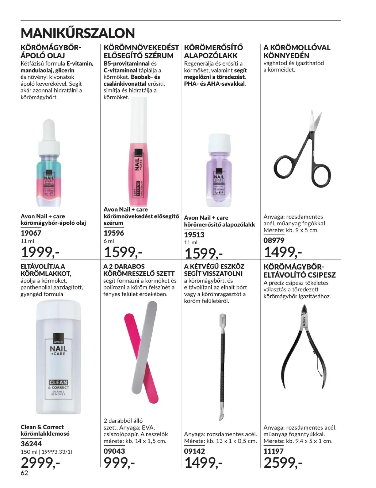 Avon akciós újság 05.01–05.31 – 62. oldal