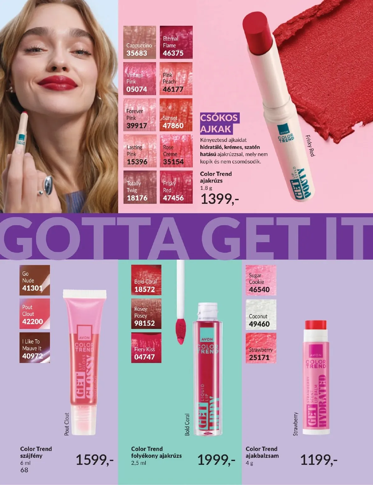 Avon akciós újság 05.01–05.31 – 68. oldal