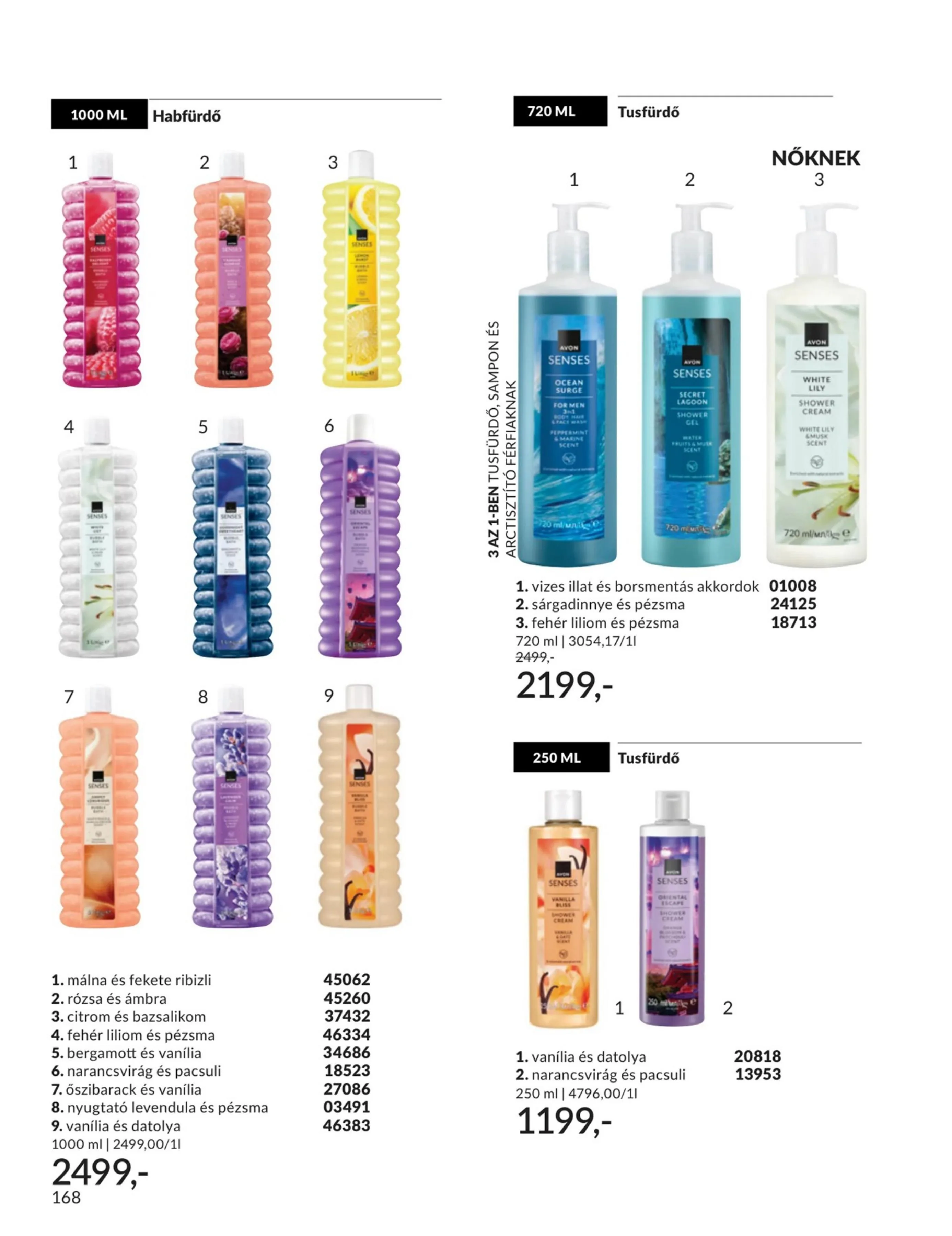 Avon akciós újság 06.01–06.30 – 168. oldal