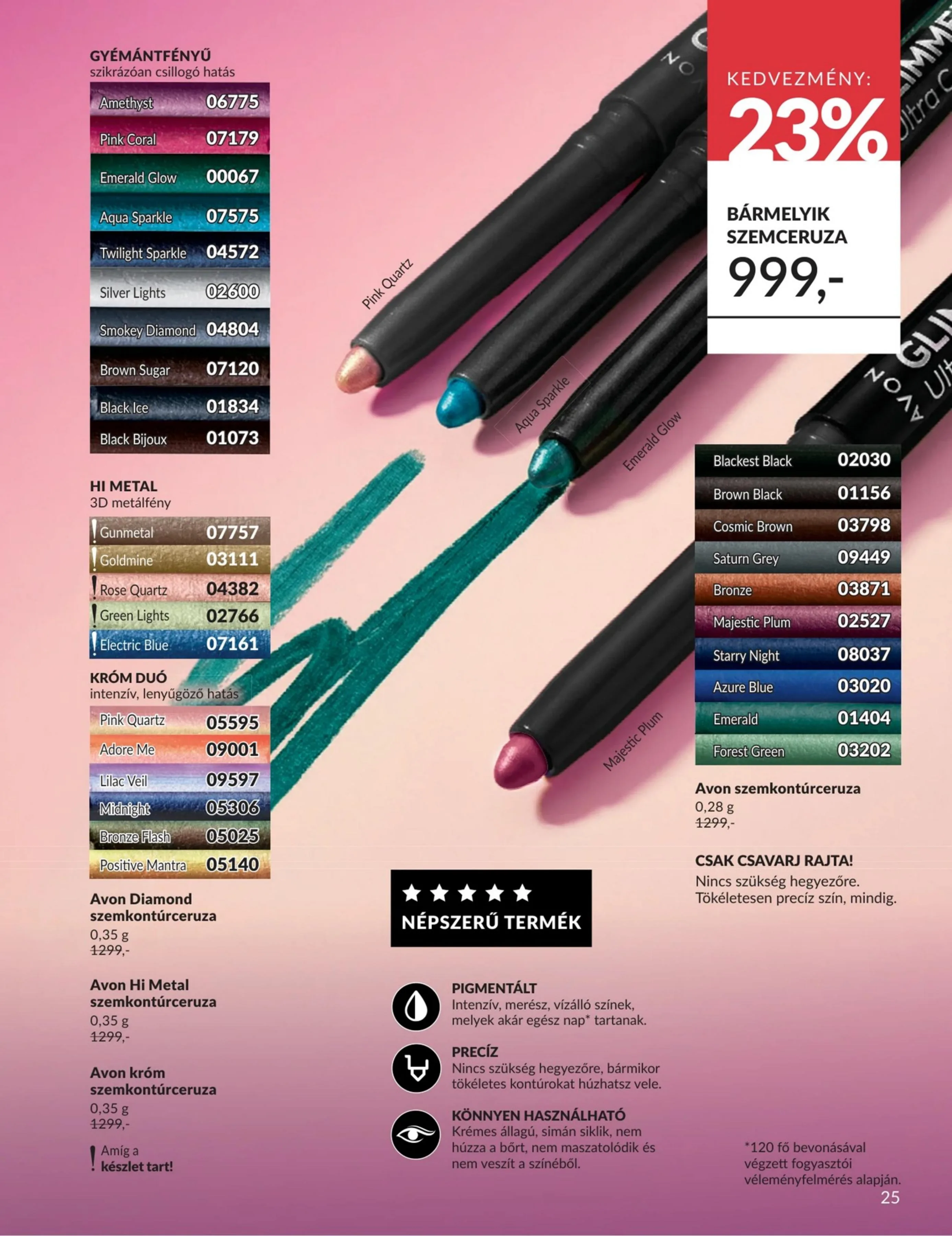 Avon akciós újság 06.01–06.30 – 25. oldal