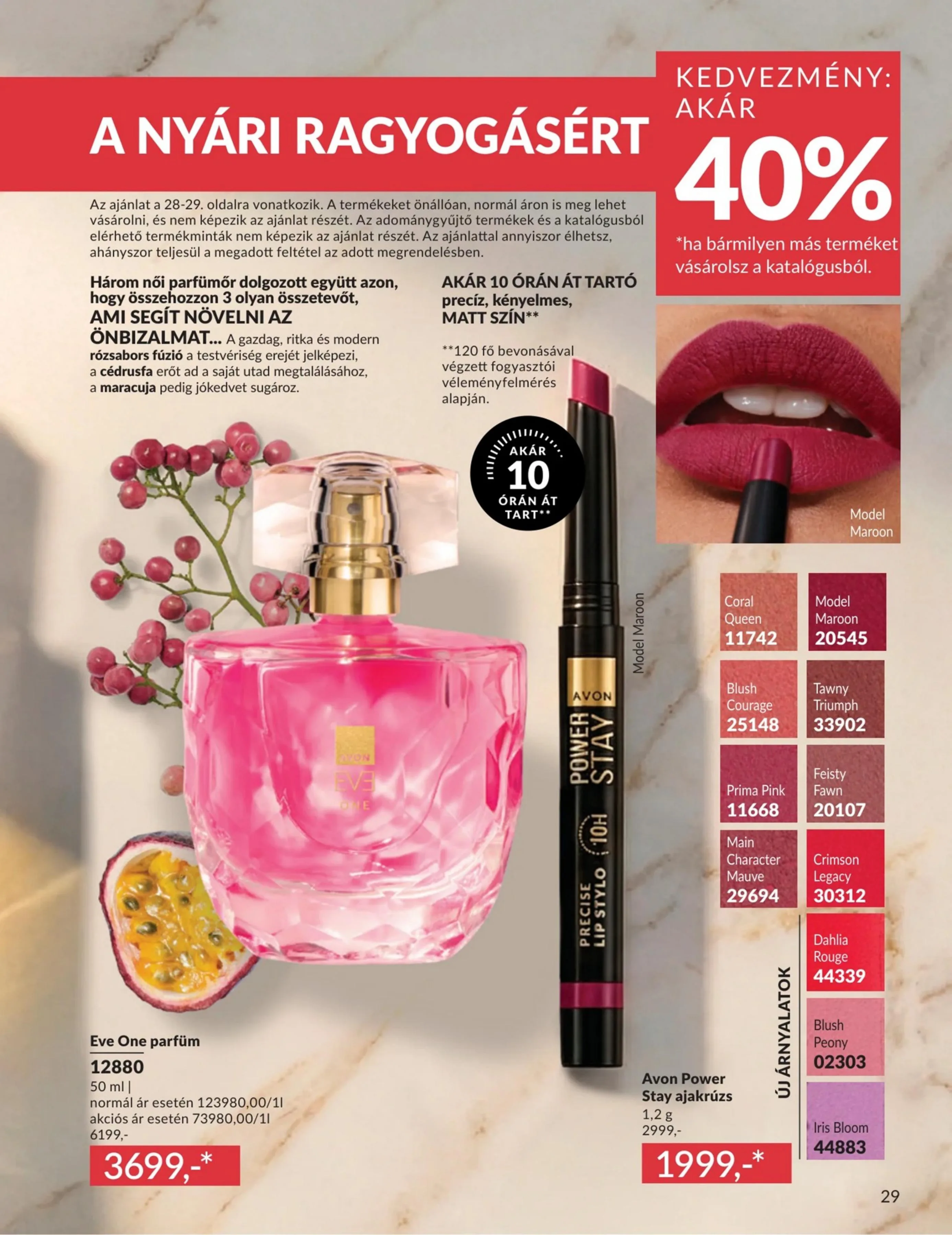 Avon akciós újság 06.01–06.30 – 29. oldal