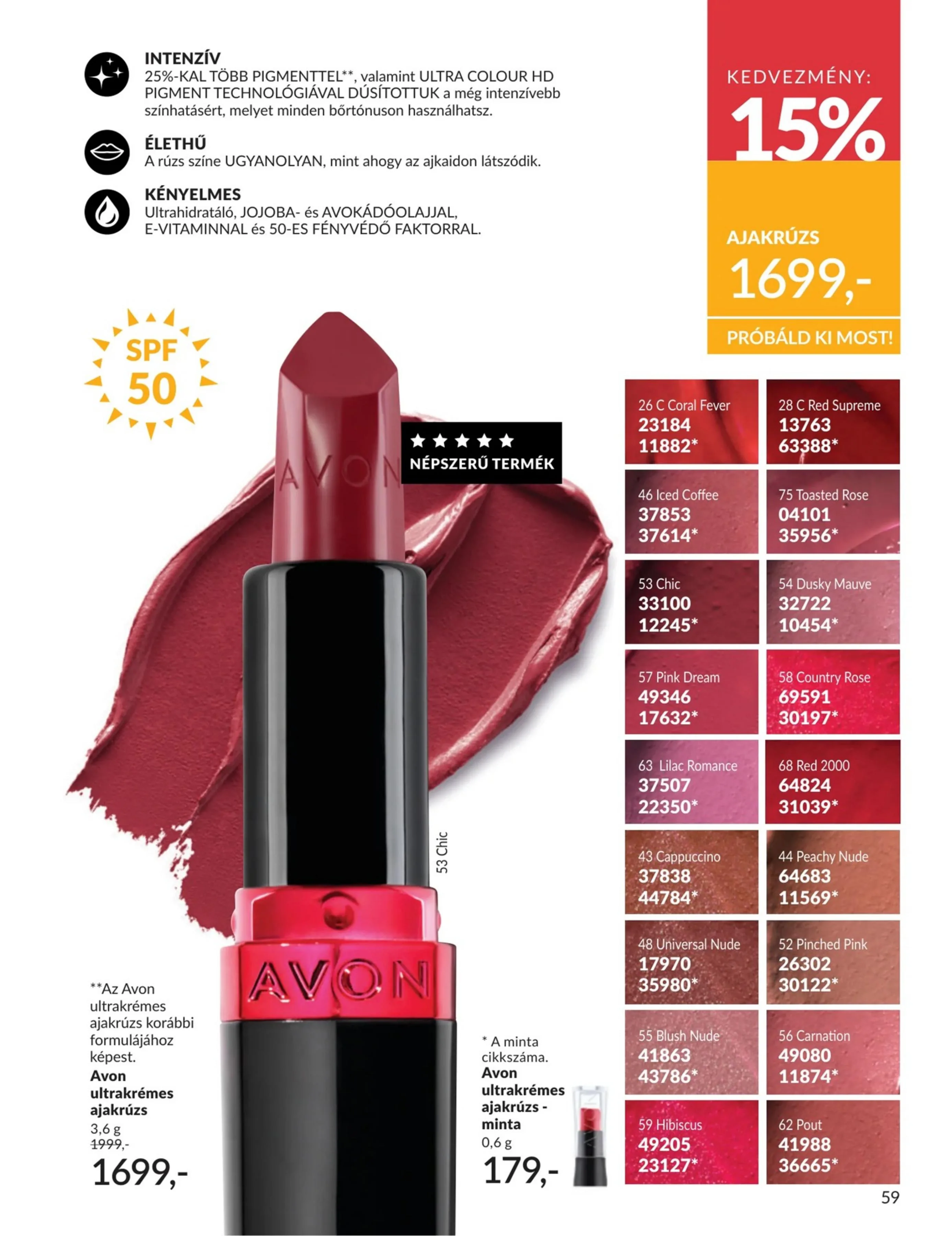 Avon akciós újság 06.01–06.30 – 59. oldal
