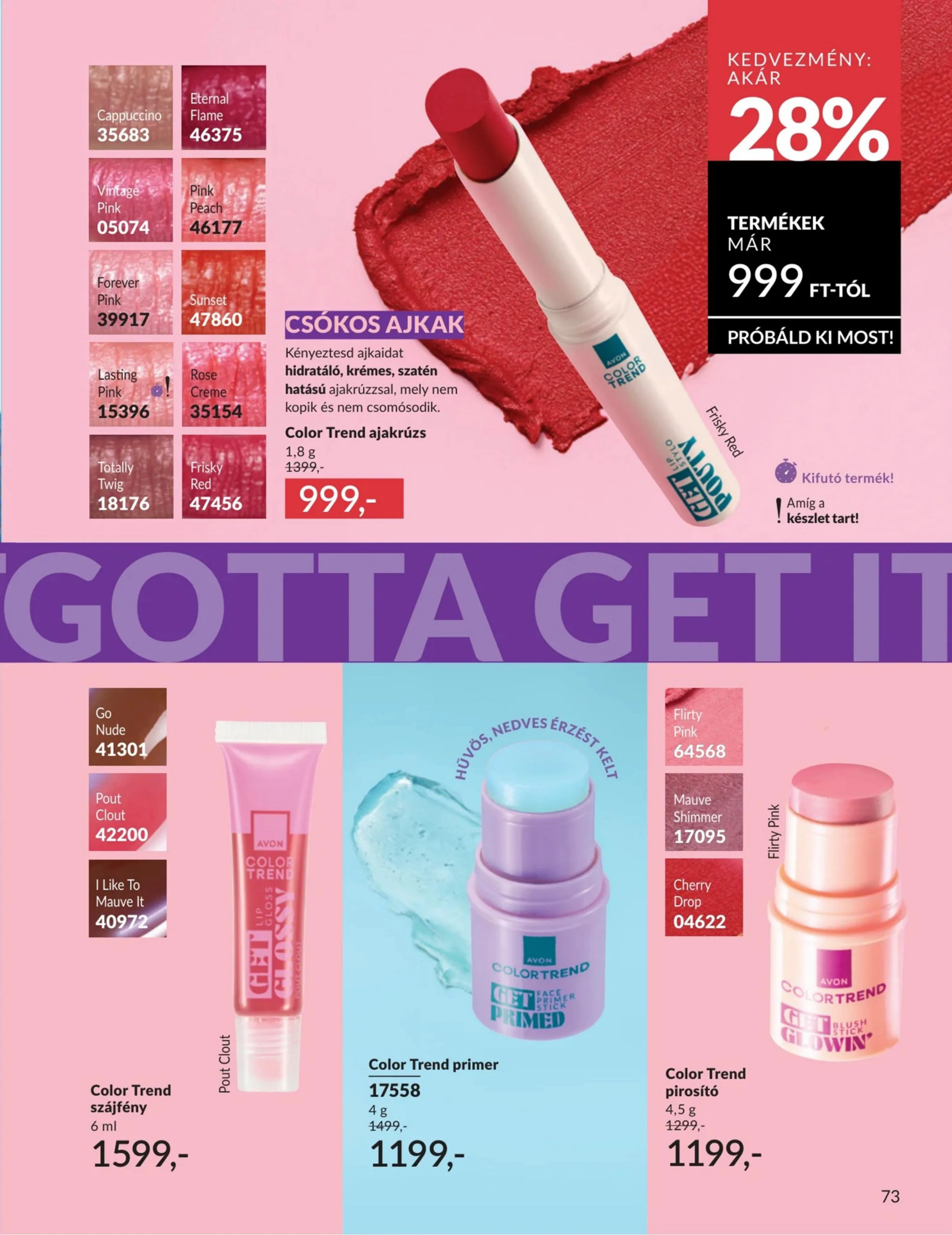 Avon akciós újság 06.01–06.30 – 73. oldal