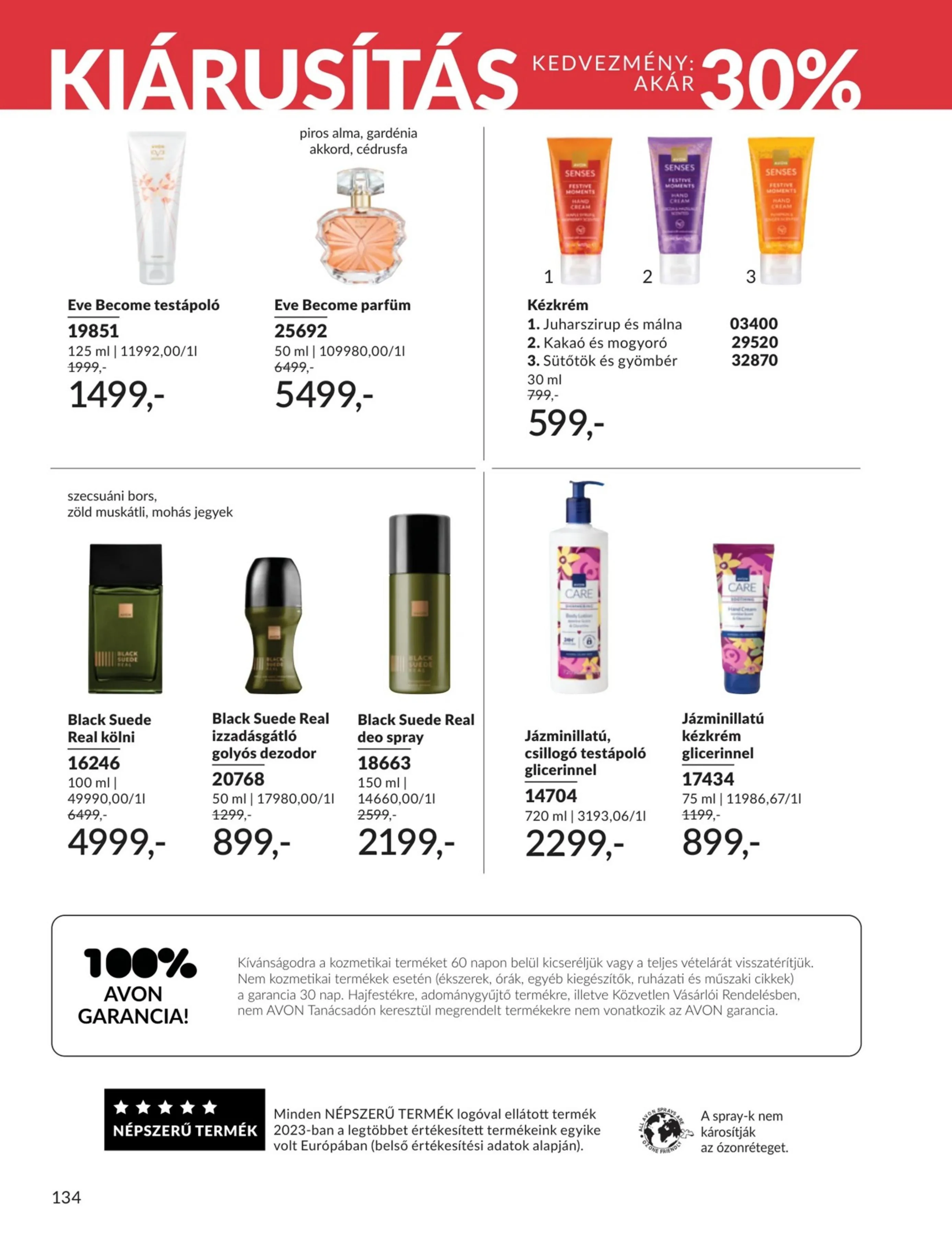 Avon akciós újság 07.01–07.31 – 134. oldal
