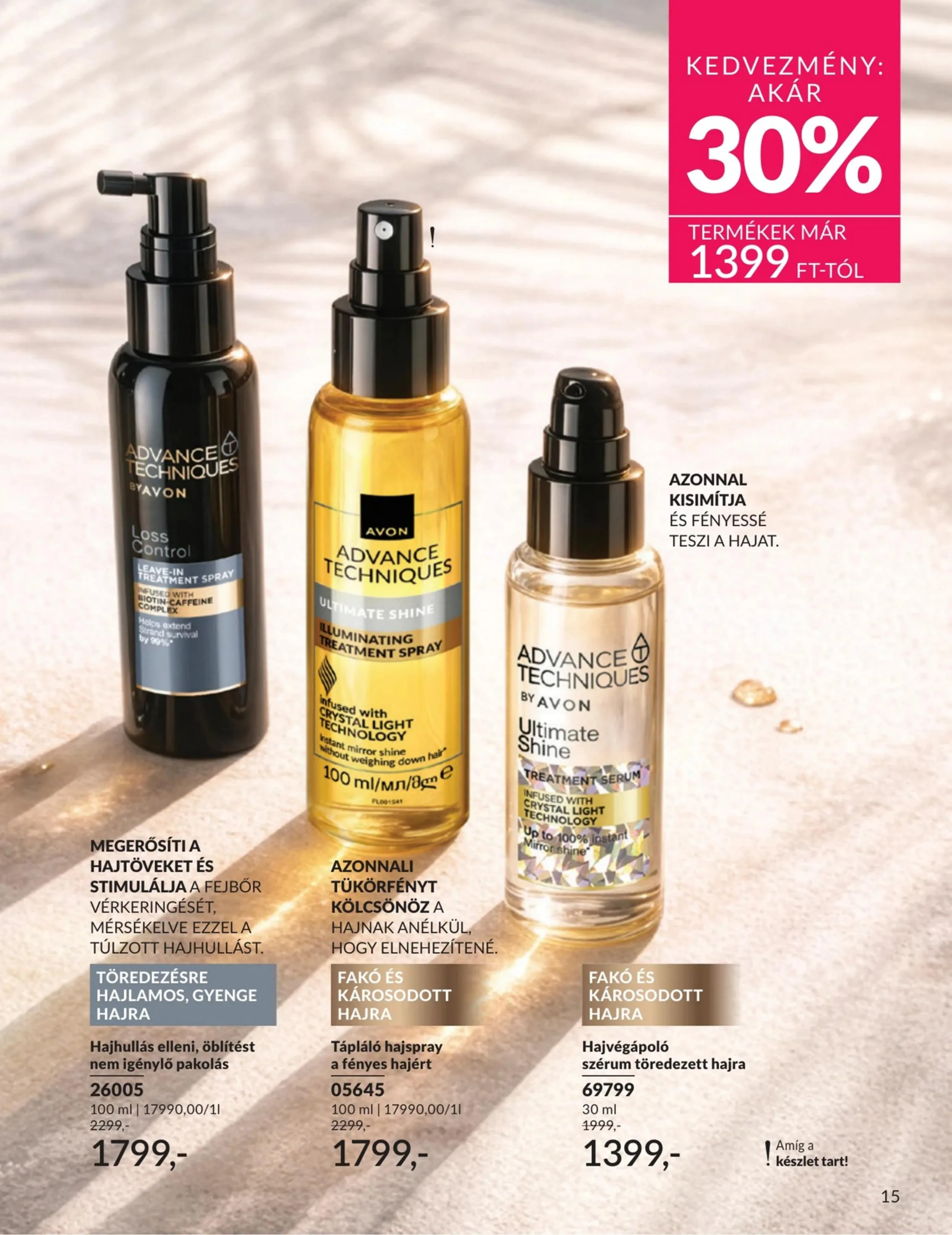 Avon akciós újság 07.01–07.31 – 15. oldal