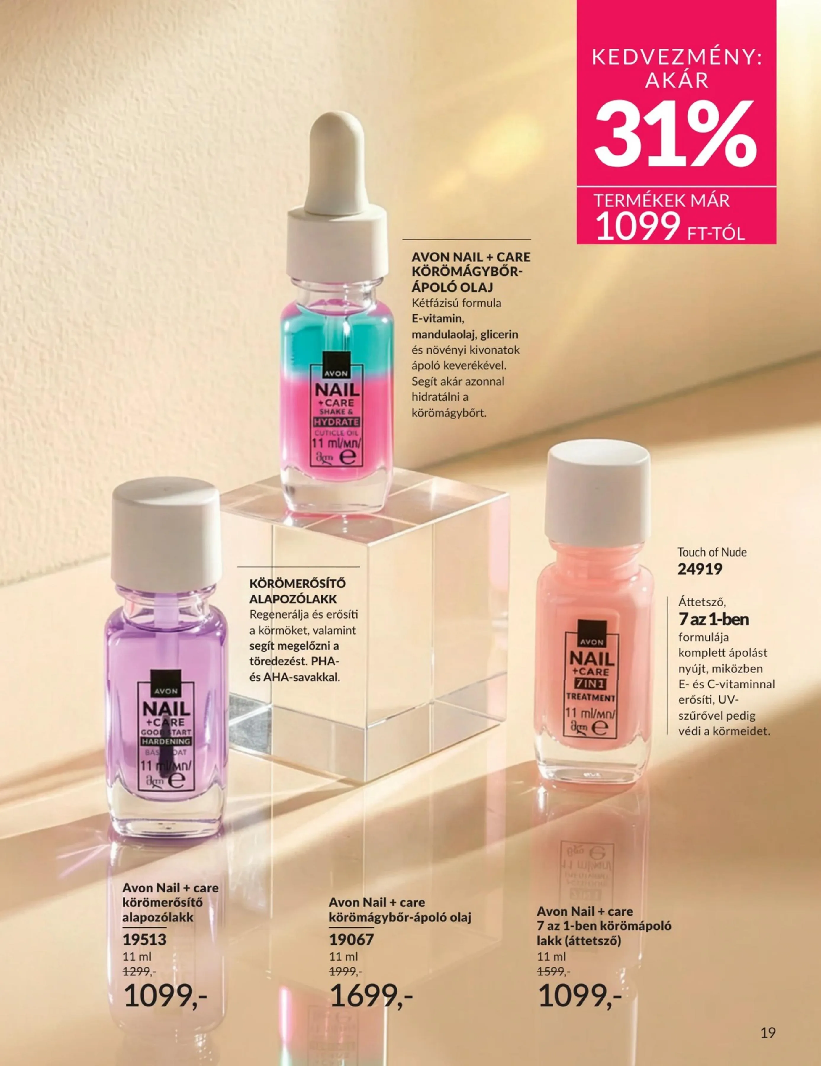 Avon akciós újság 07.01–07.31 – 19. oldal