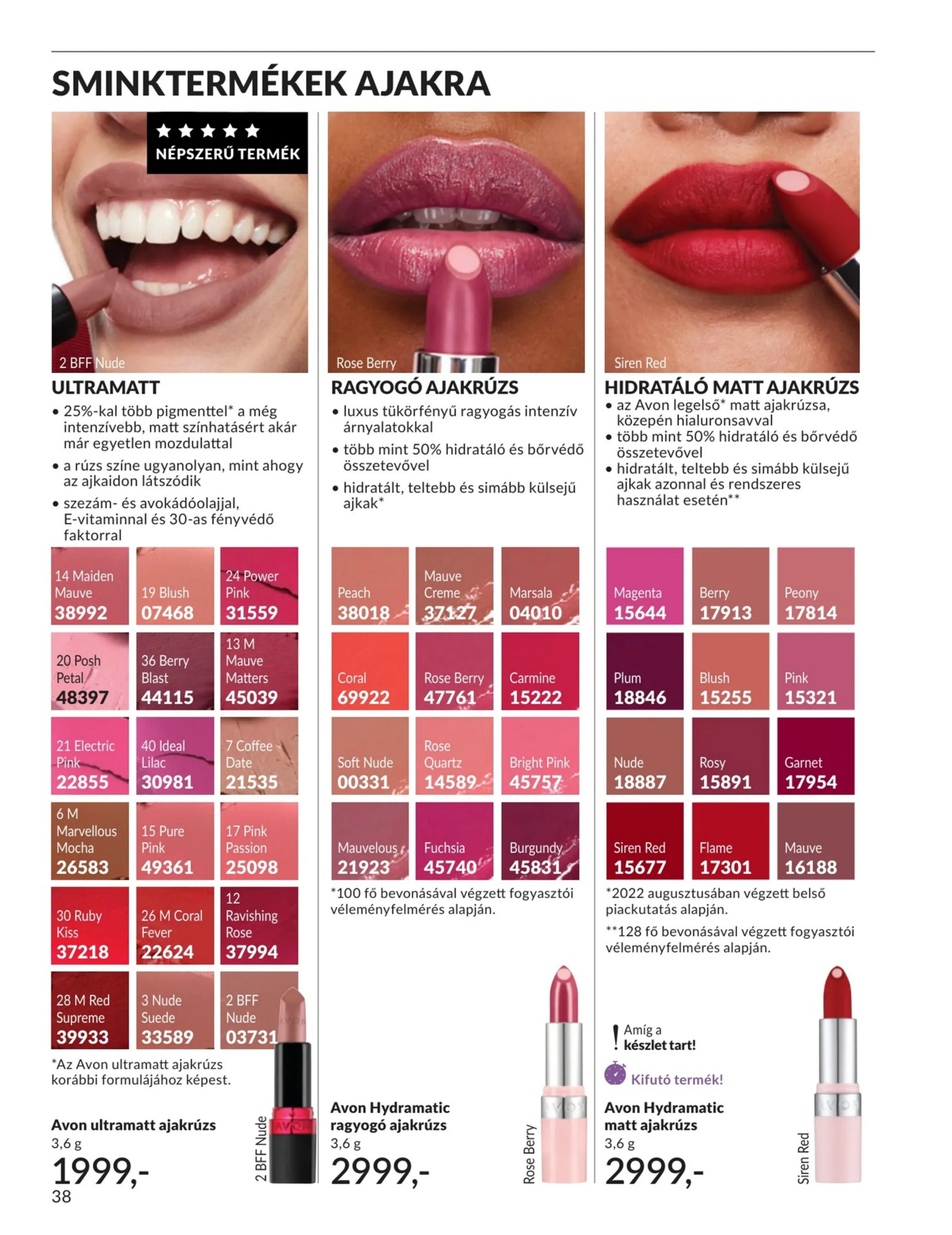 Avon akciós újság 07.01–07.31 – 38. oldal