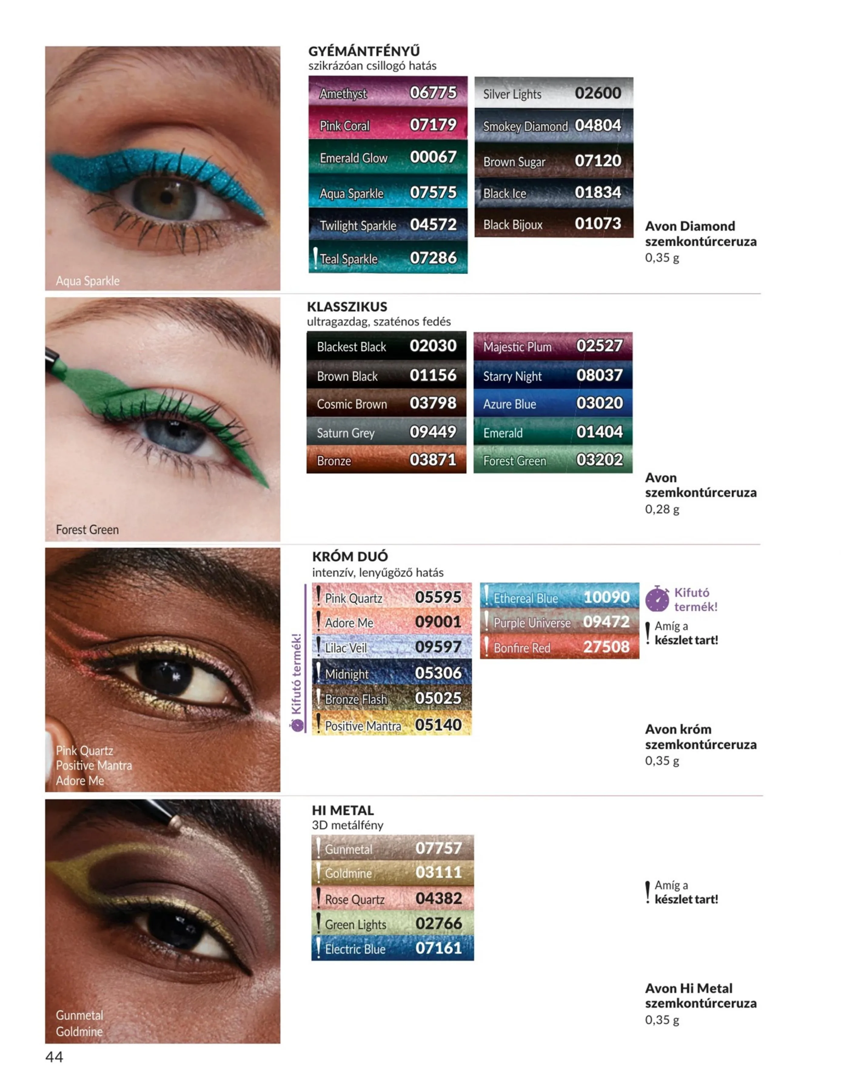 Avon akciós újság 07.01–07.31 – 44. oldal