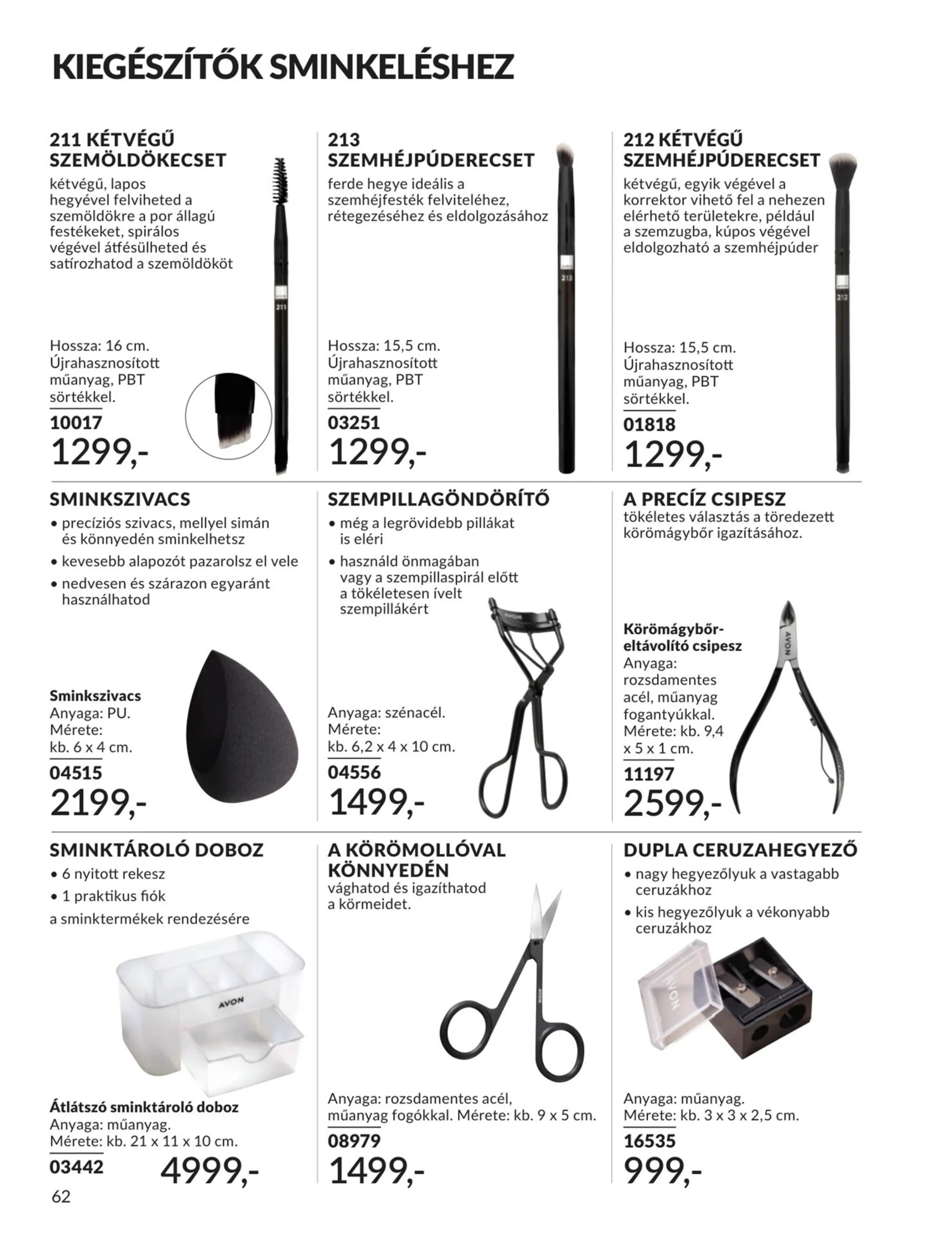 Avon akciós újság 07.01–07.31 – 62. oldal