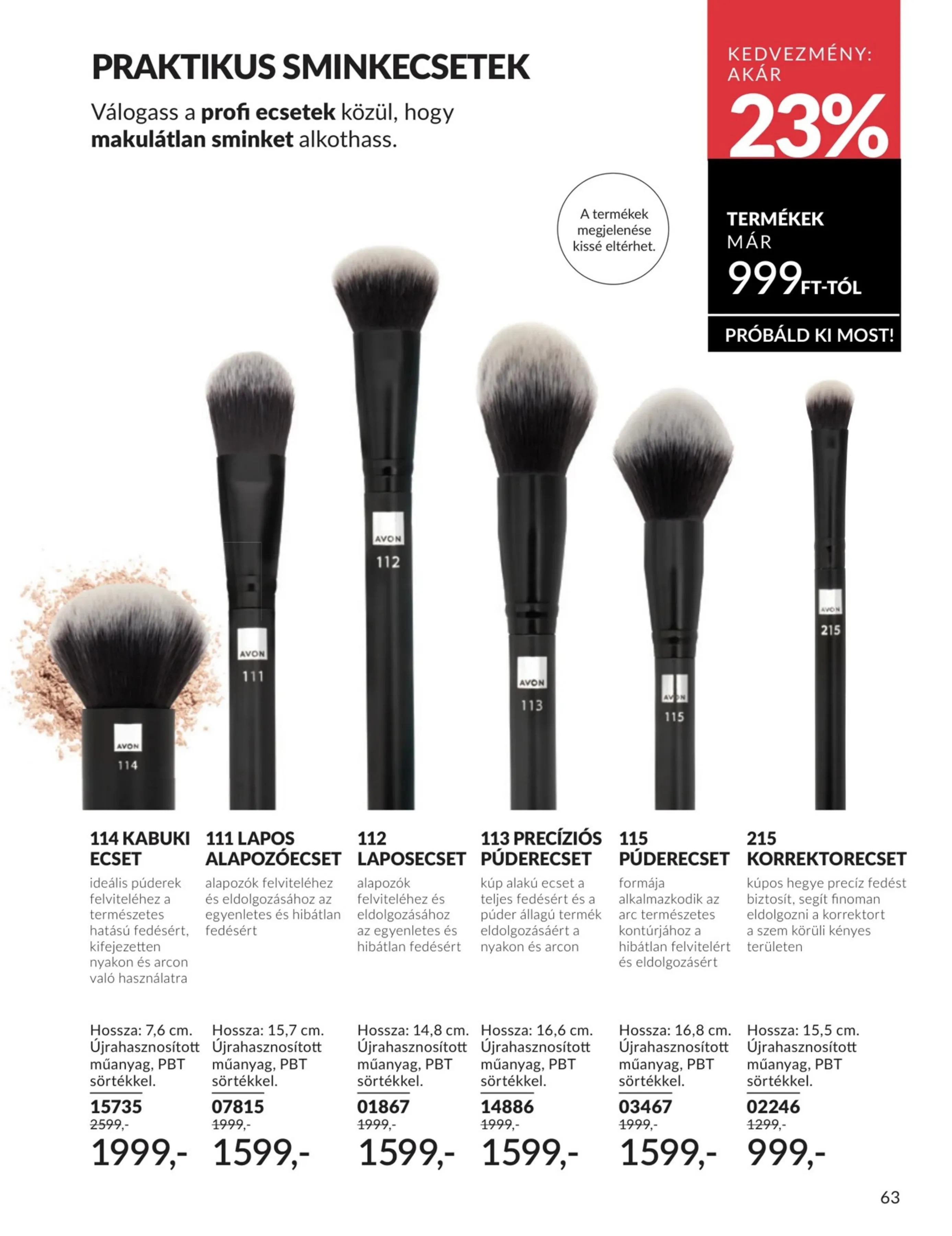 Avon akciós újság 07.01–07.31 – 63. oldal