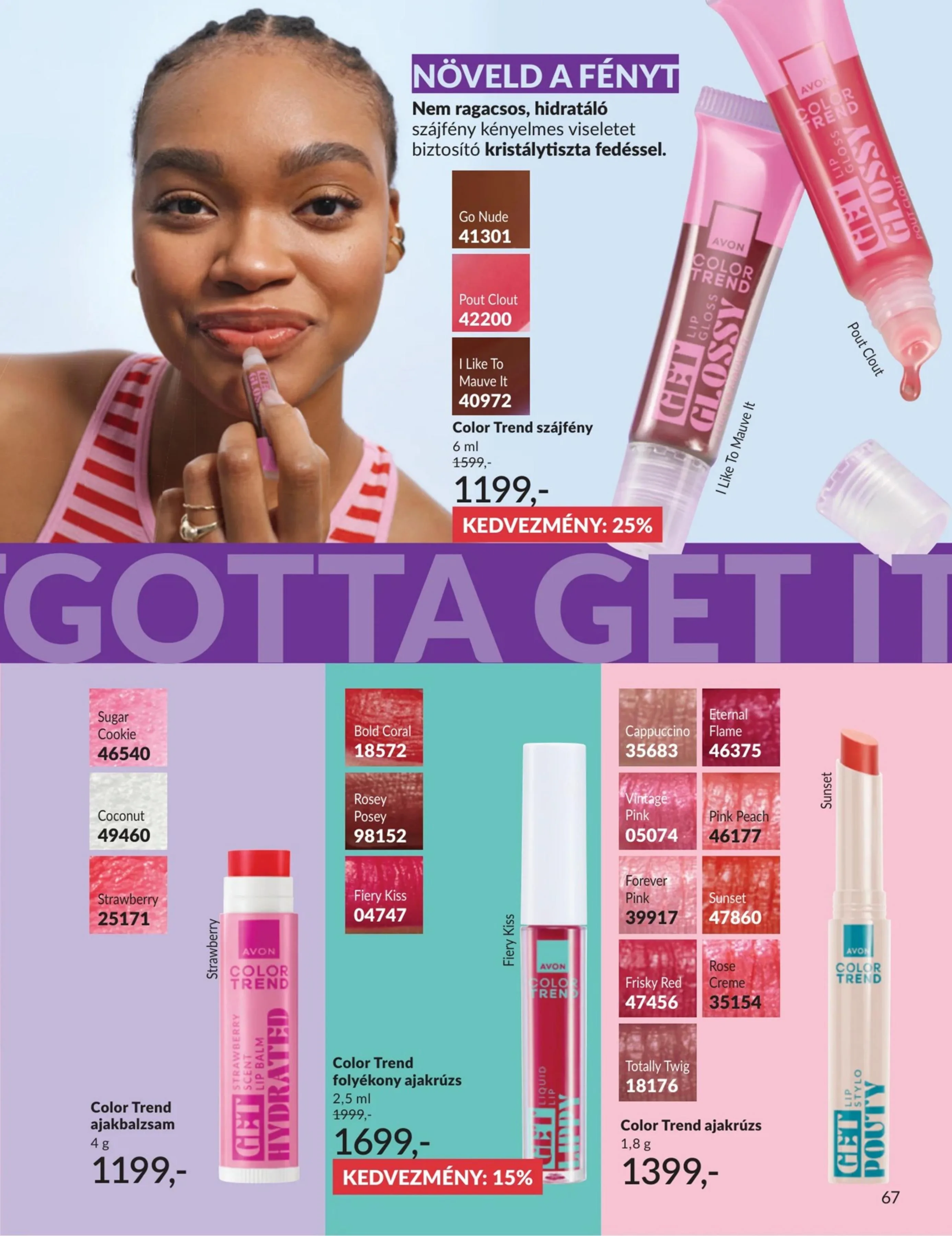 Avon akciós újság 07.01–07.31 – 67. oldal