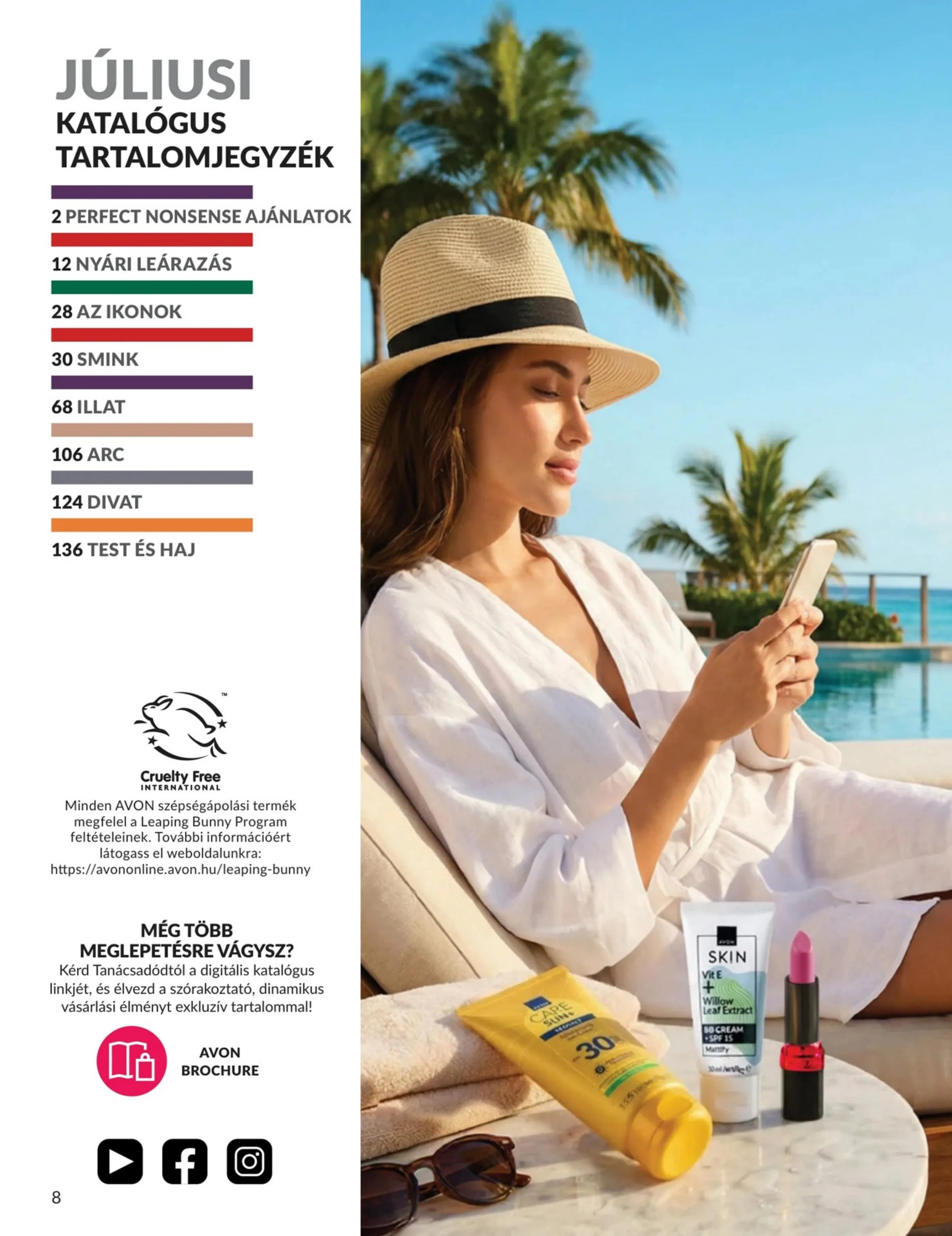 Avon akciós újság 07.01–07.31 – 8. oldal