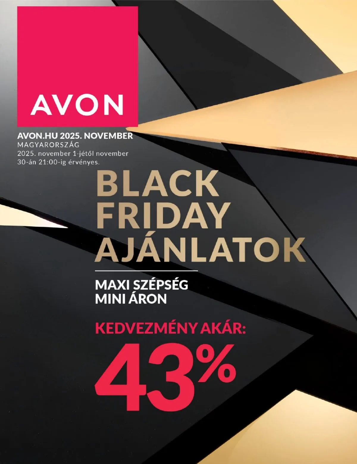 Avon akciós újság Black Friday 11.01–11.30
