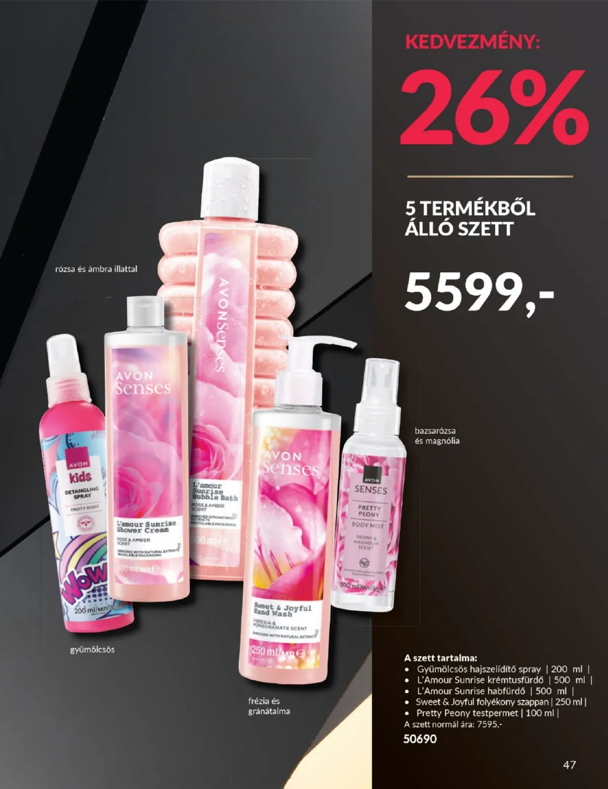 Avon akciós újság Black Friday 11.01–11.30 – 47. oldal