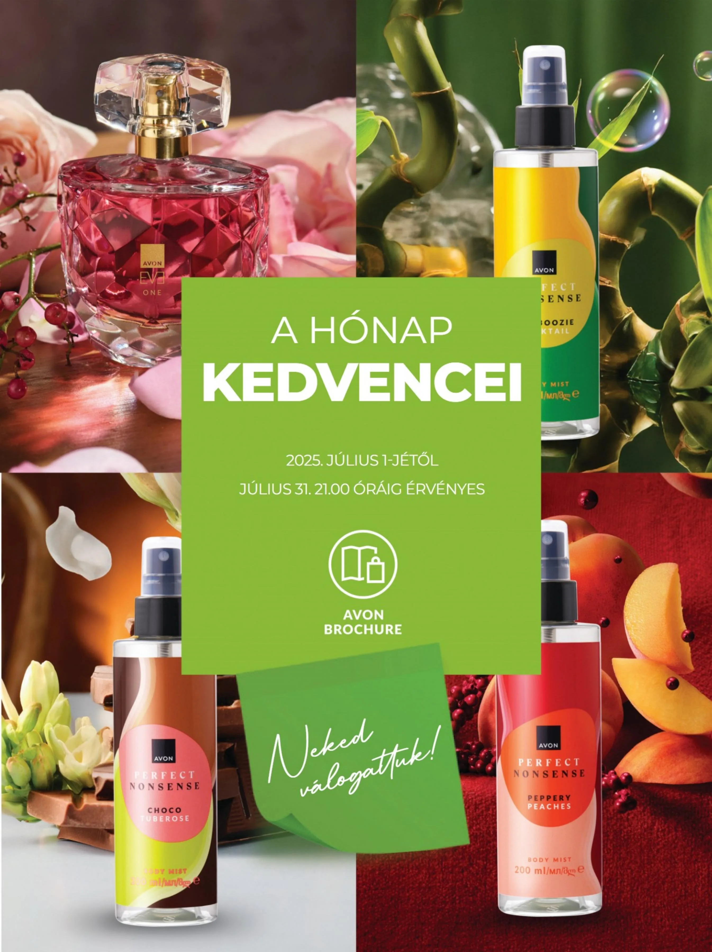 Avon akciós újság Honap Kedvencei 07.01–07.31