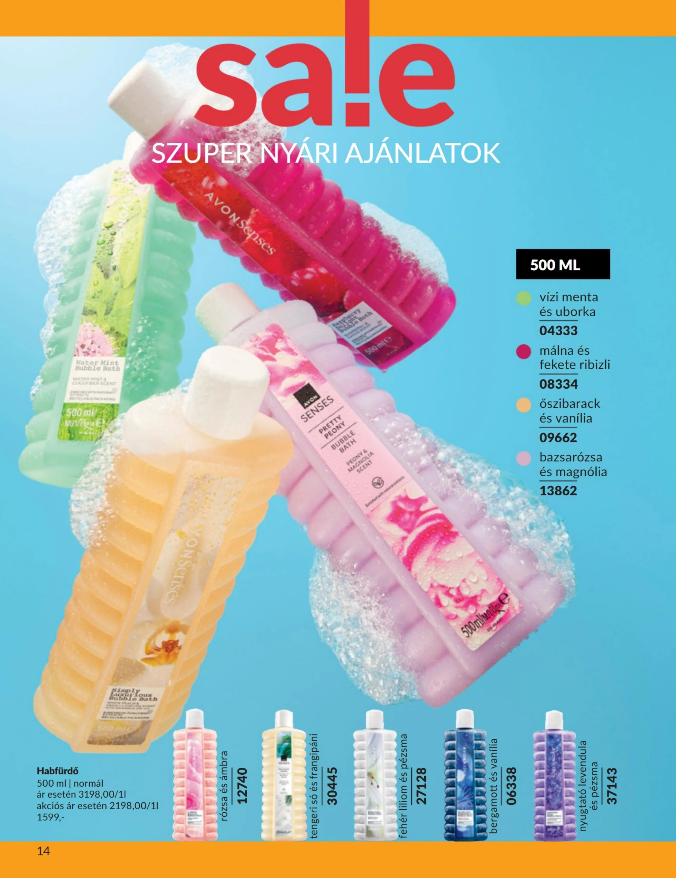 Avon akciós újság Honap Kedvencei 07.01–07.31 – 14. oldal
