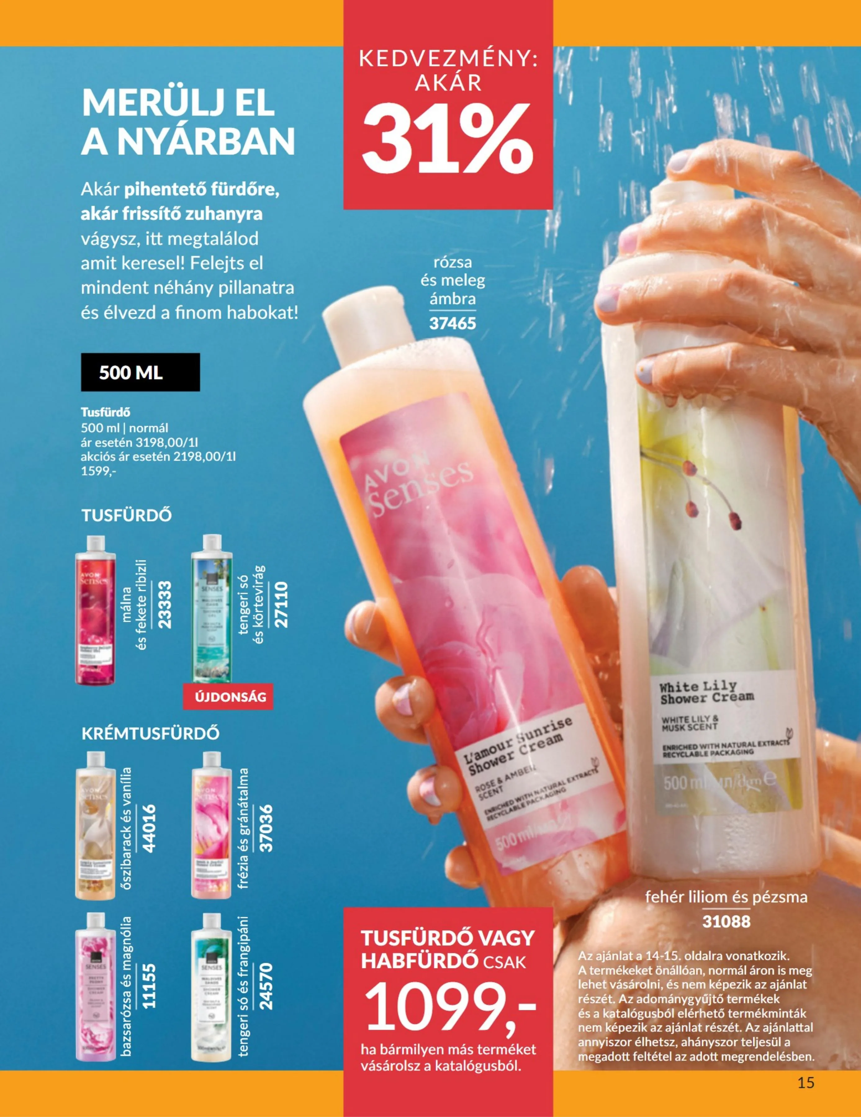 Avon akciós újság Honap Kedvencei 07.01–07.31 – 15. oldal