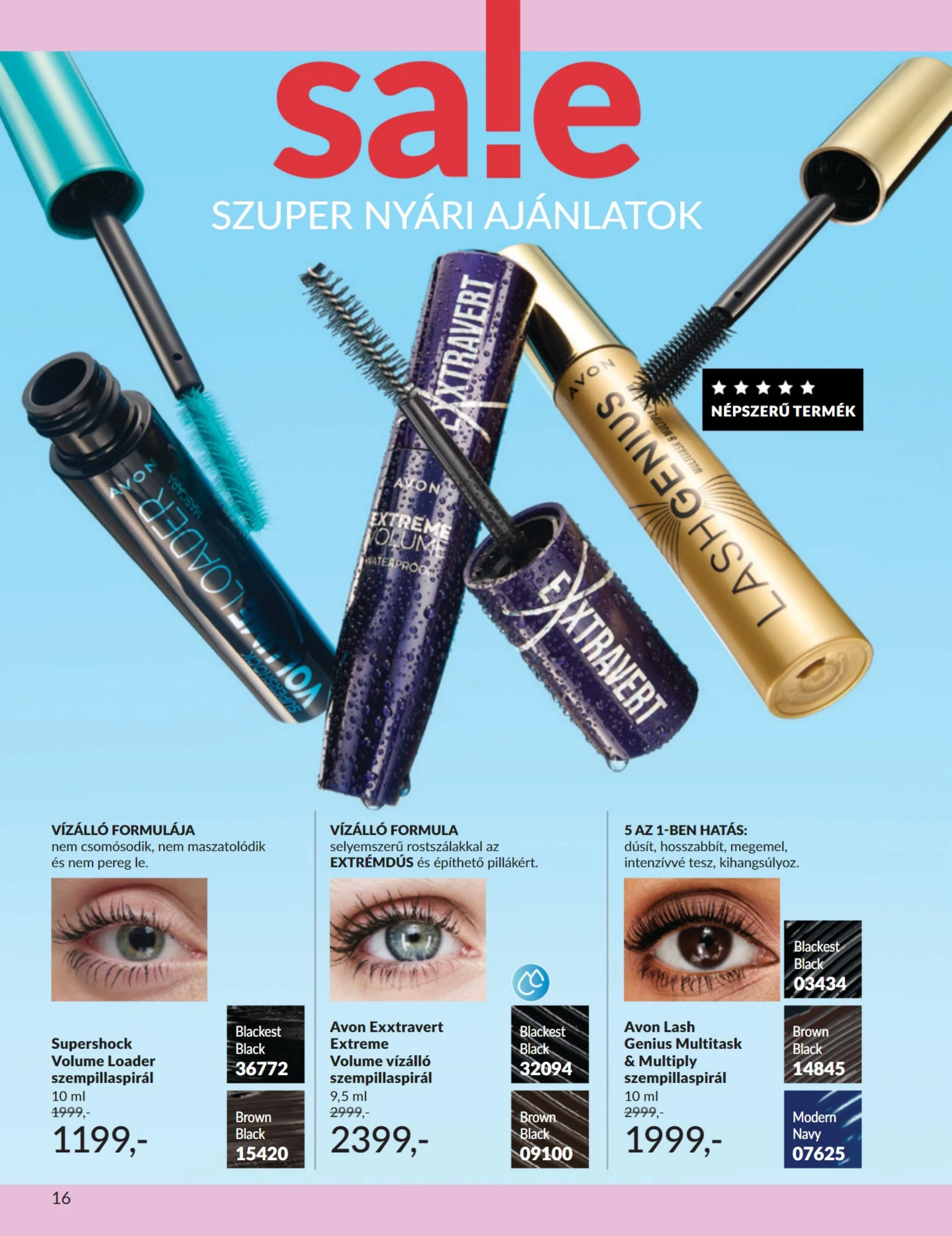 Avon akciós újság Honap Kedvencei 07.01–07.31 – 16. oldal