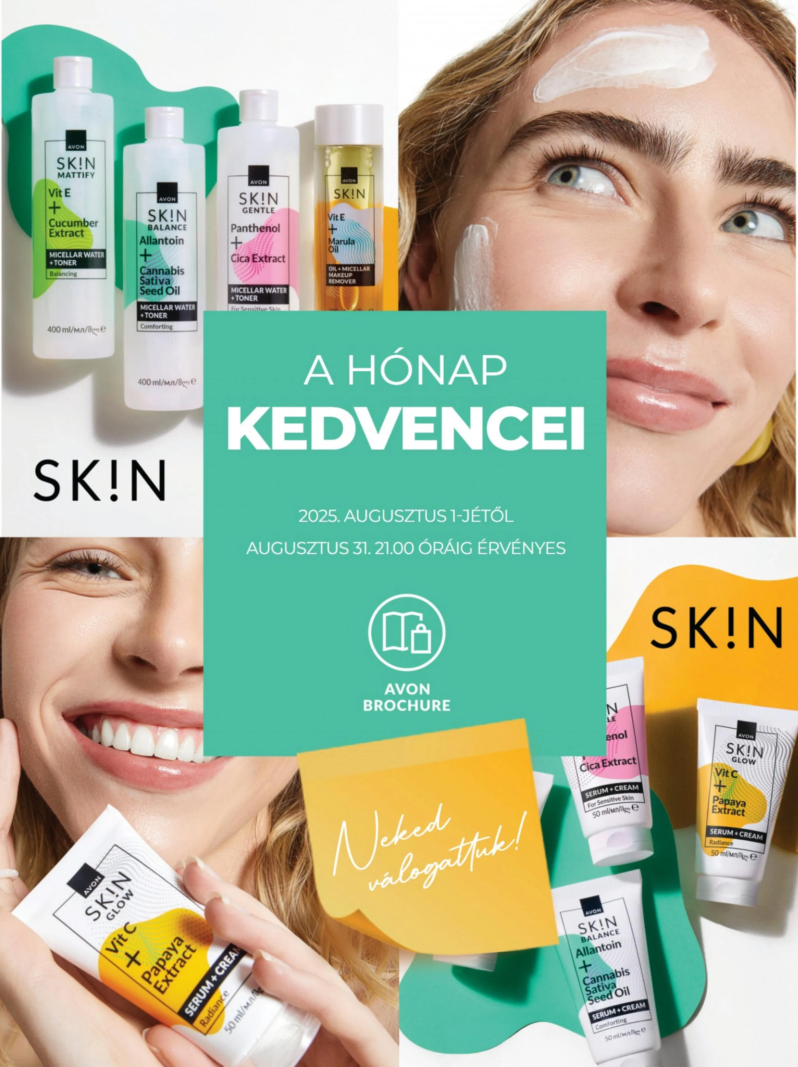Avon akciós újság Honap kedvencei 08.01–08.31
