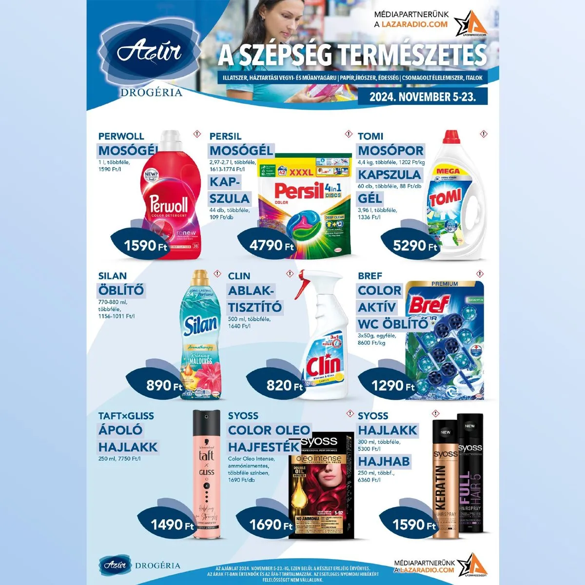 Azur akciós újság Drogéria 11.05–11.23