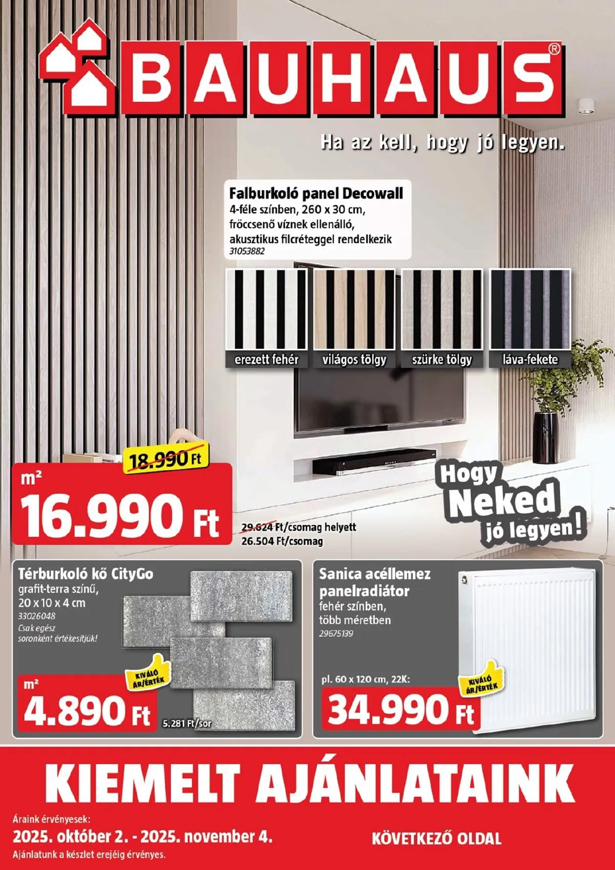Bauhaus akciós újság 10.02–11.04