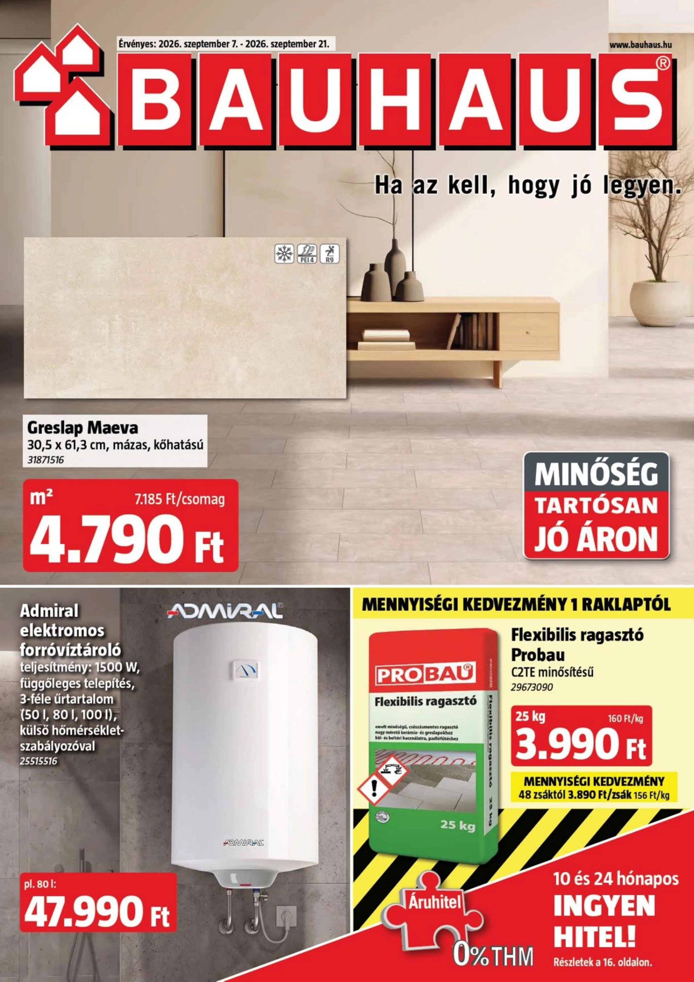 Bauhaus akciós újság 09.01–09.30